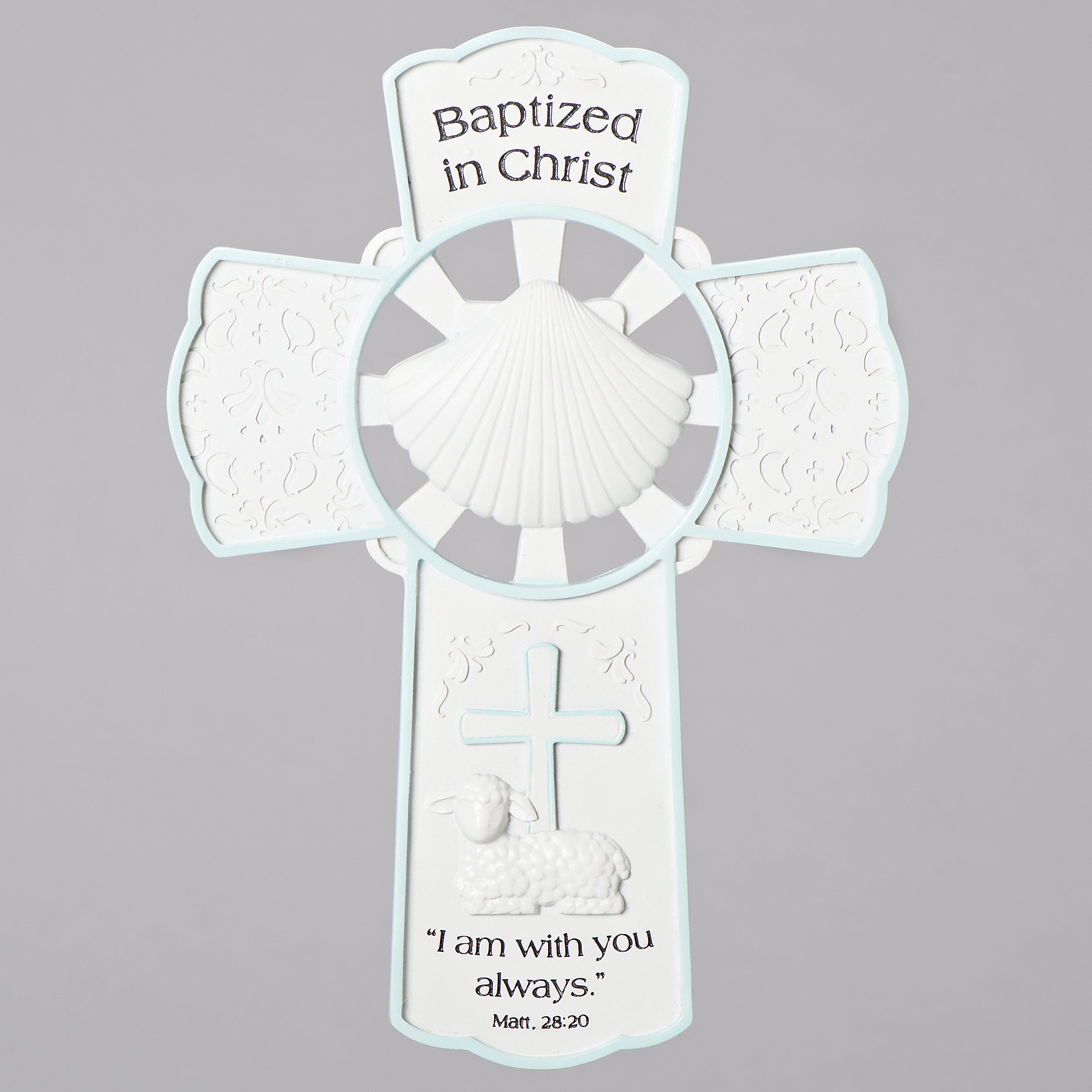 Baptized in Christ Wall Cross