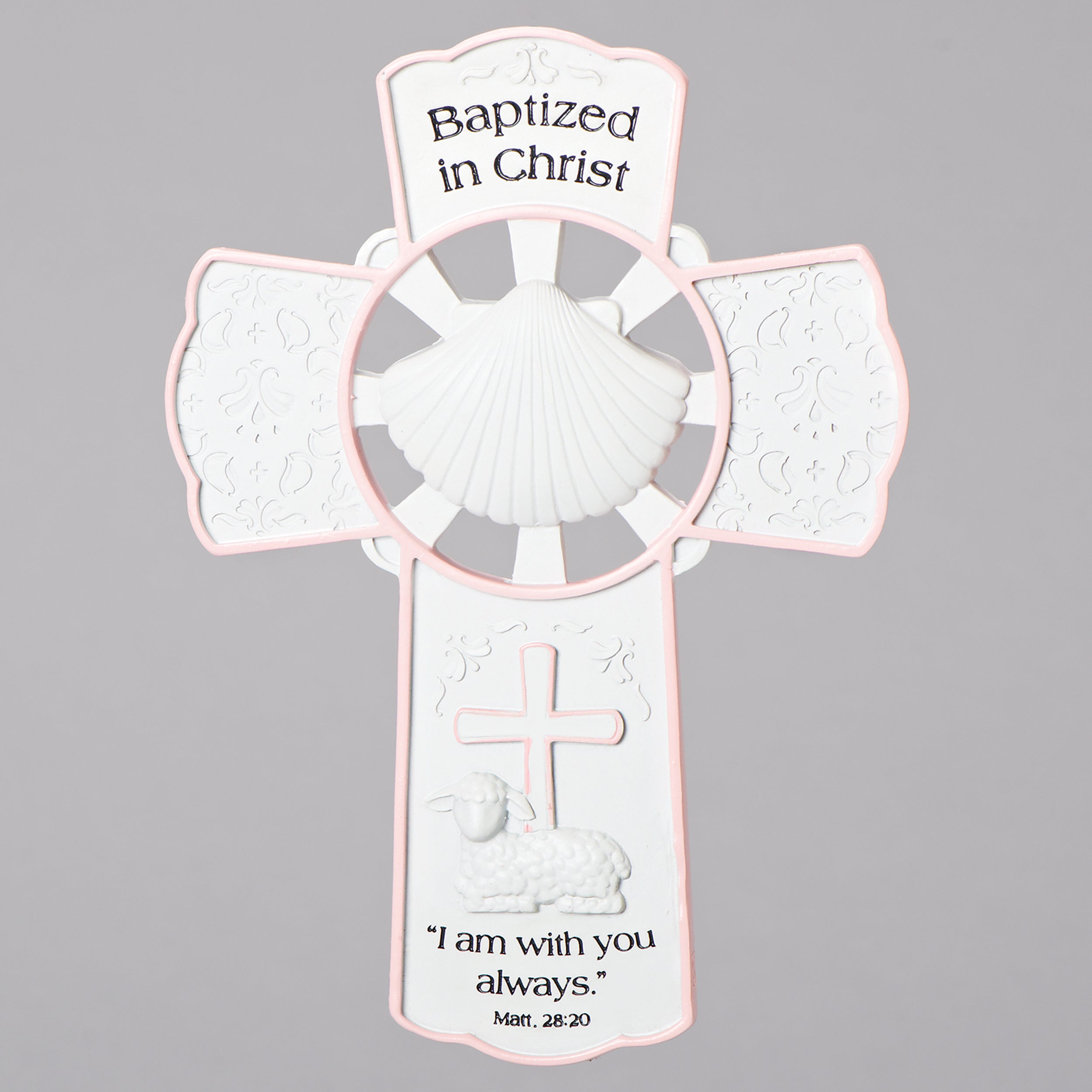 Baptized in Christ Wall Cross