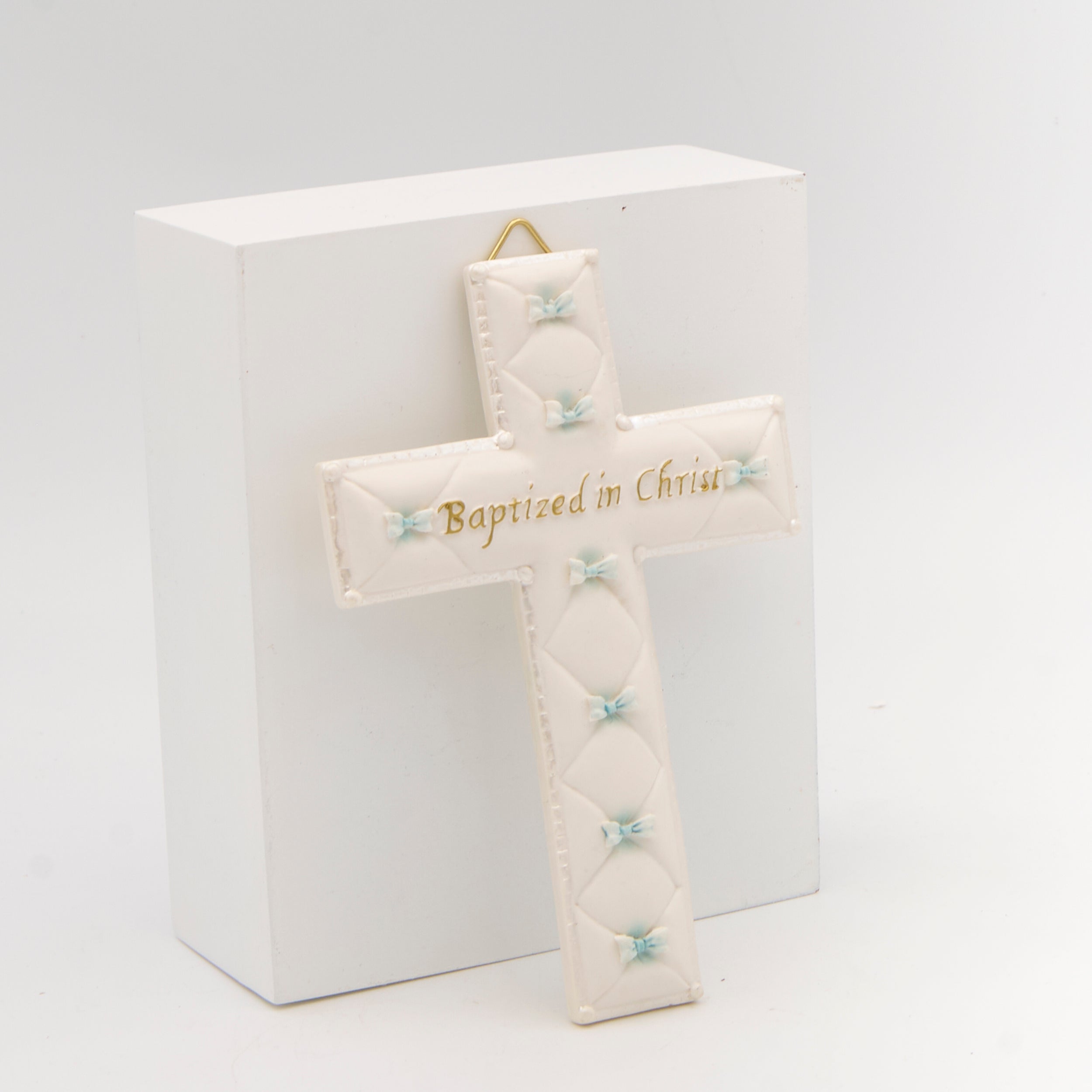Quilted Baptized in Christ Wall Cross