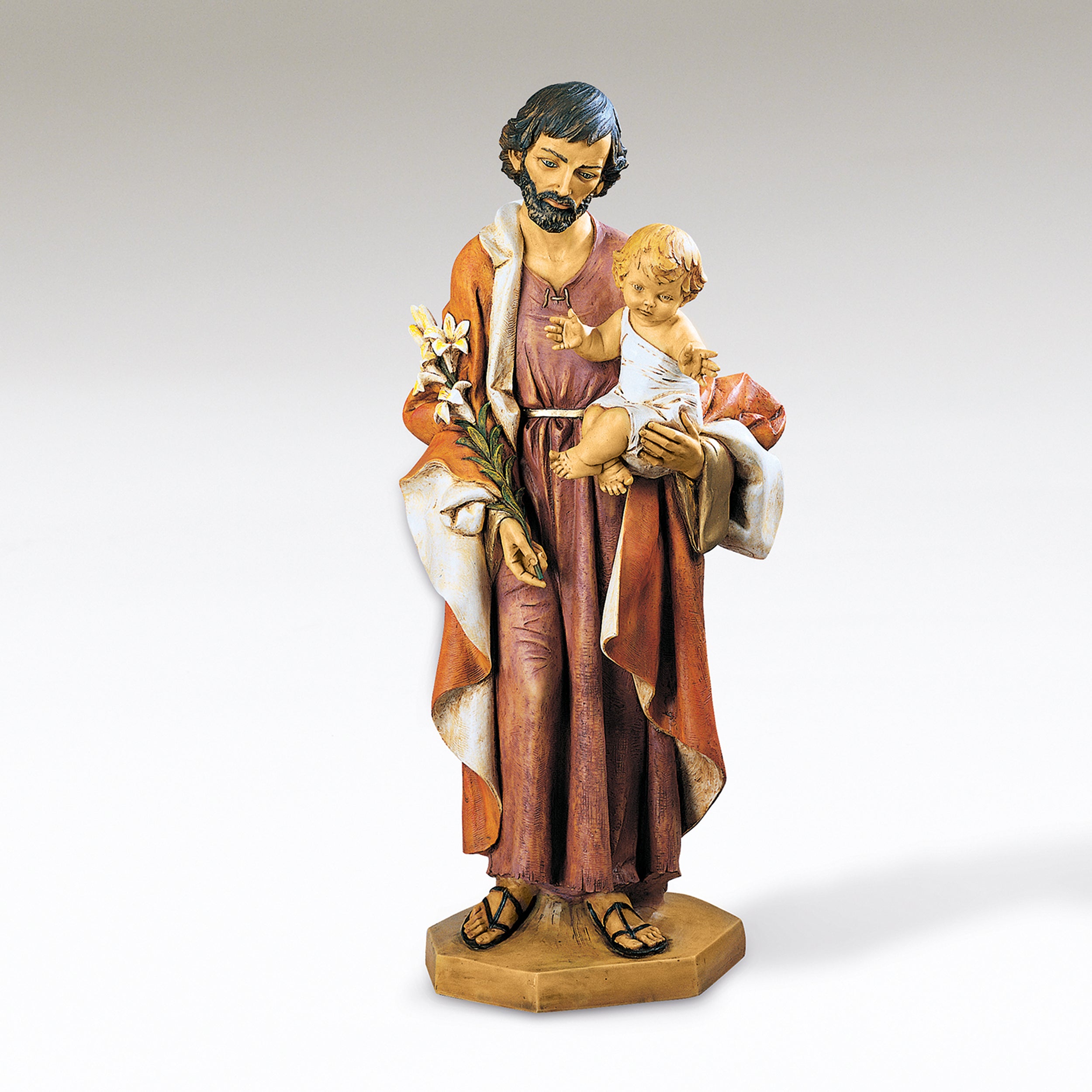Fontanini Saint Joseph Statue with Child - 40" Scale