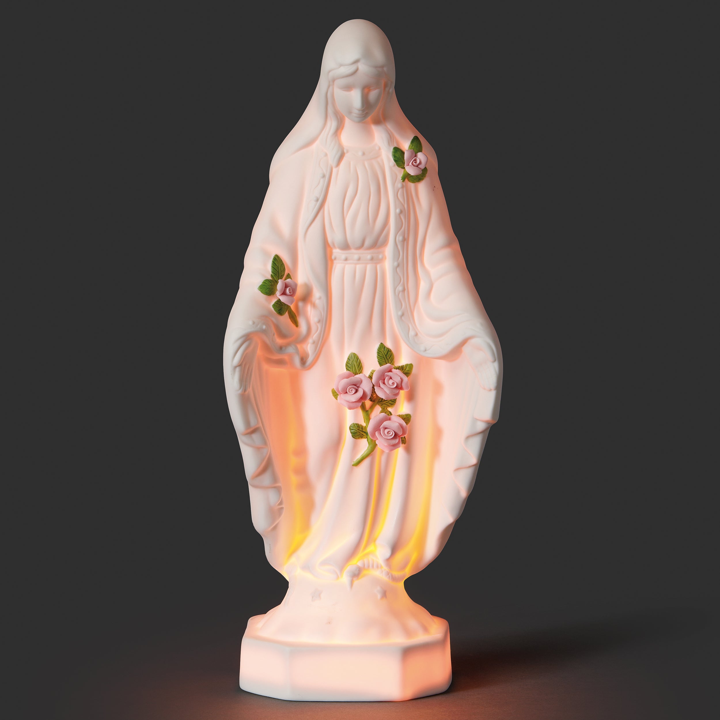 Lighted Our Lady of Grace Figure