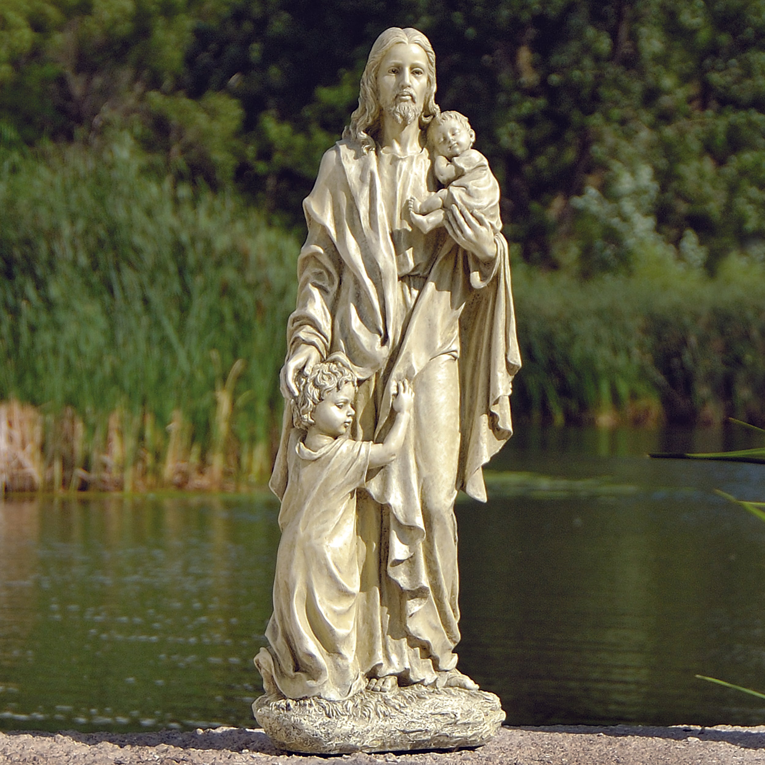 Joseph's Studio Jesus with Children Garden Statue