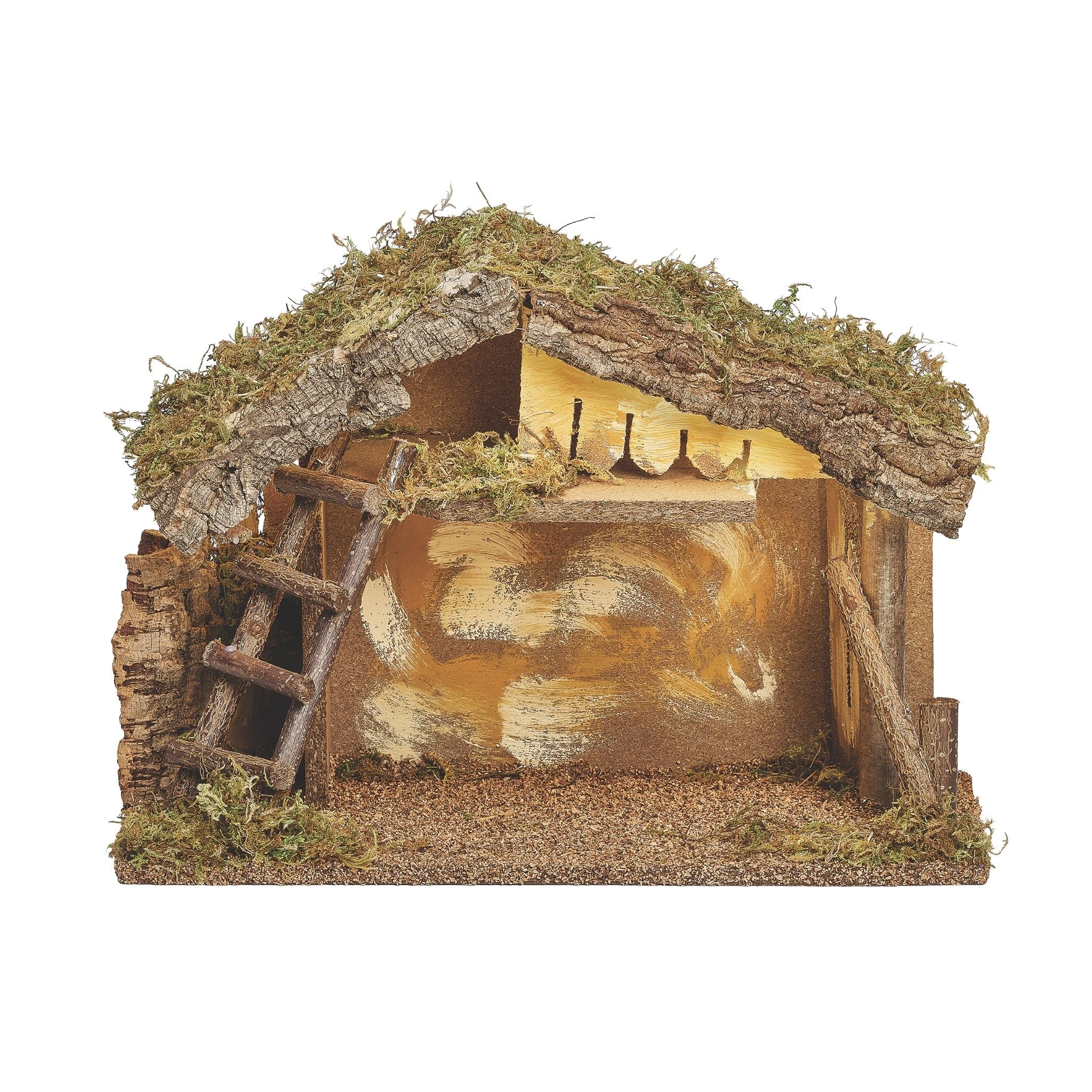 Fontanini Lighted Loft Italian Stable – 5" Scale