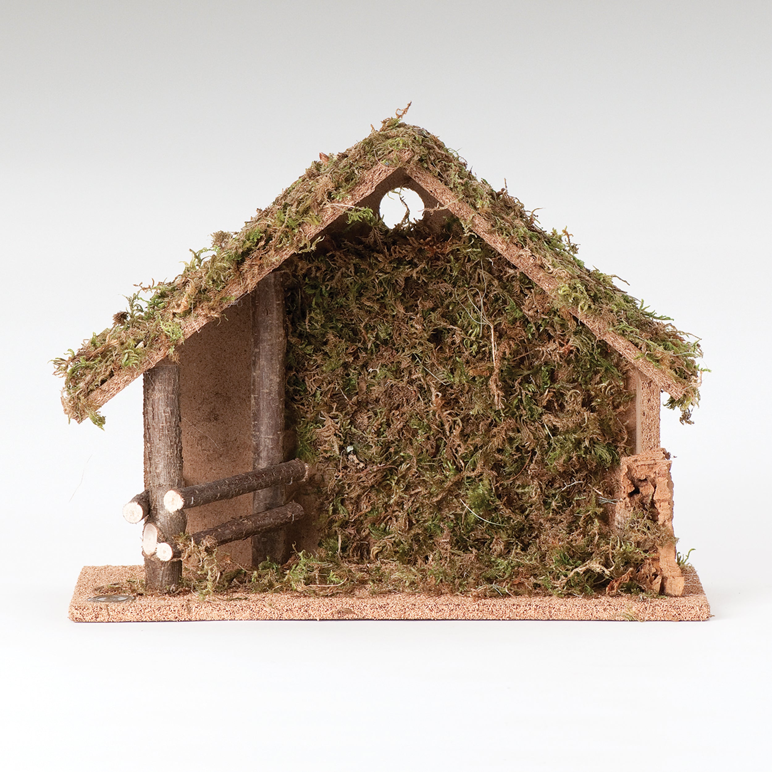 Fontanini Nativity Stable with Moss Wall - 5" Scale