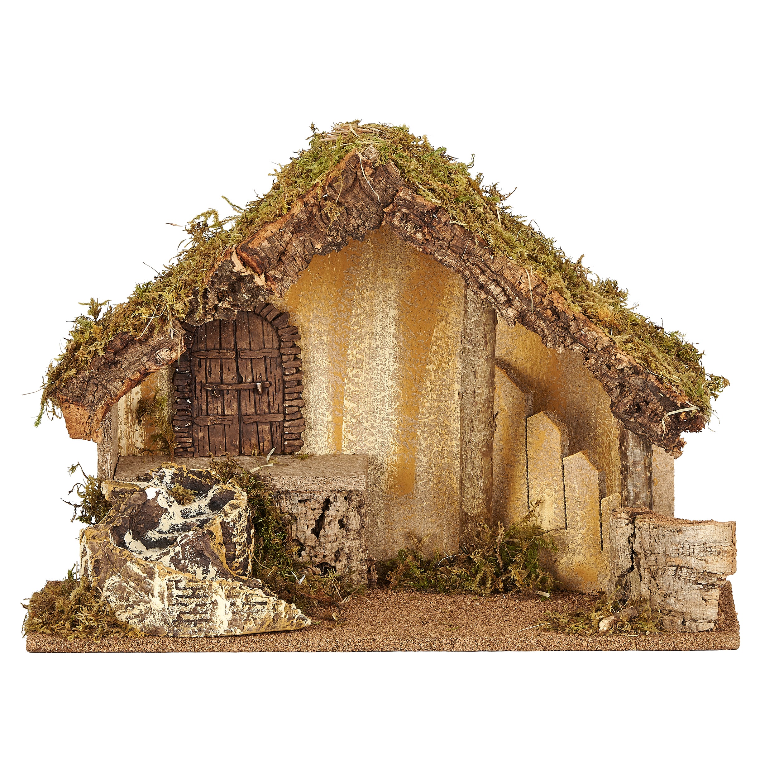 Fontanini Italian Nativity Stable with Rustic Door - 7.5" Scale