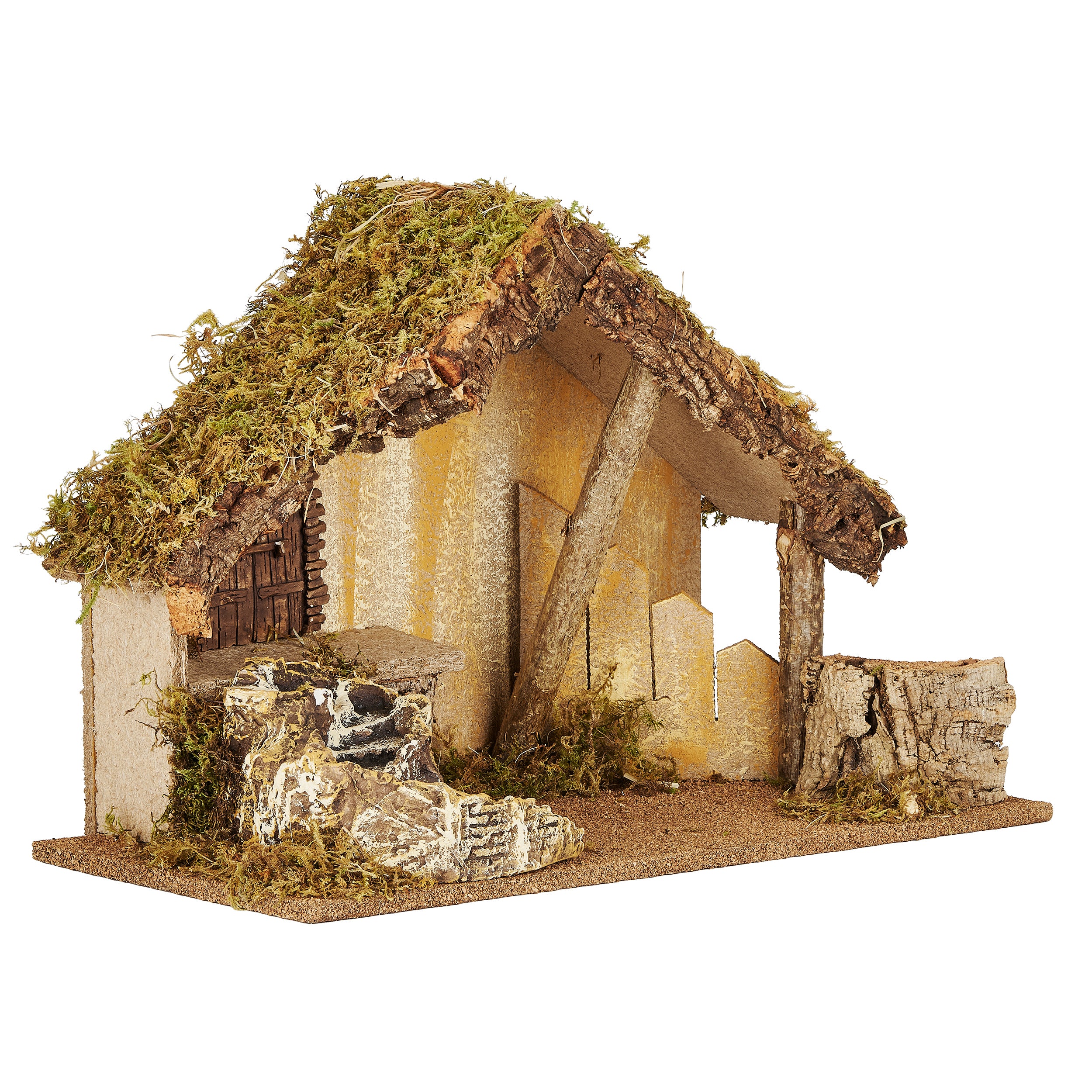 Fontanini Italian Nativity Stable with Rustic Door - 7.5" Scale