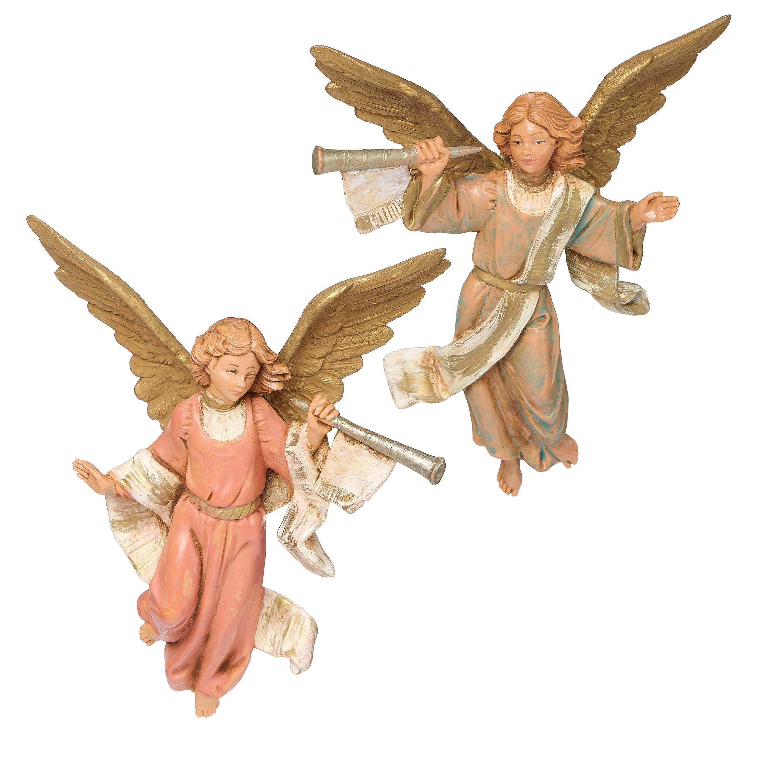 Fontanini Trumpeting Angels Set - 5" Scale