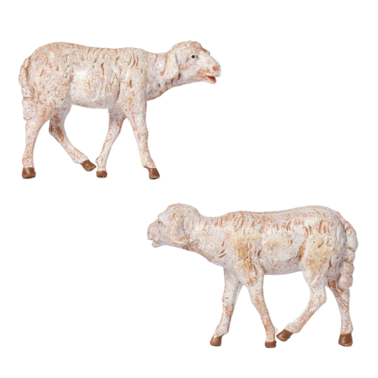 Fontanini White Sheep Family - 5" Scale