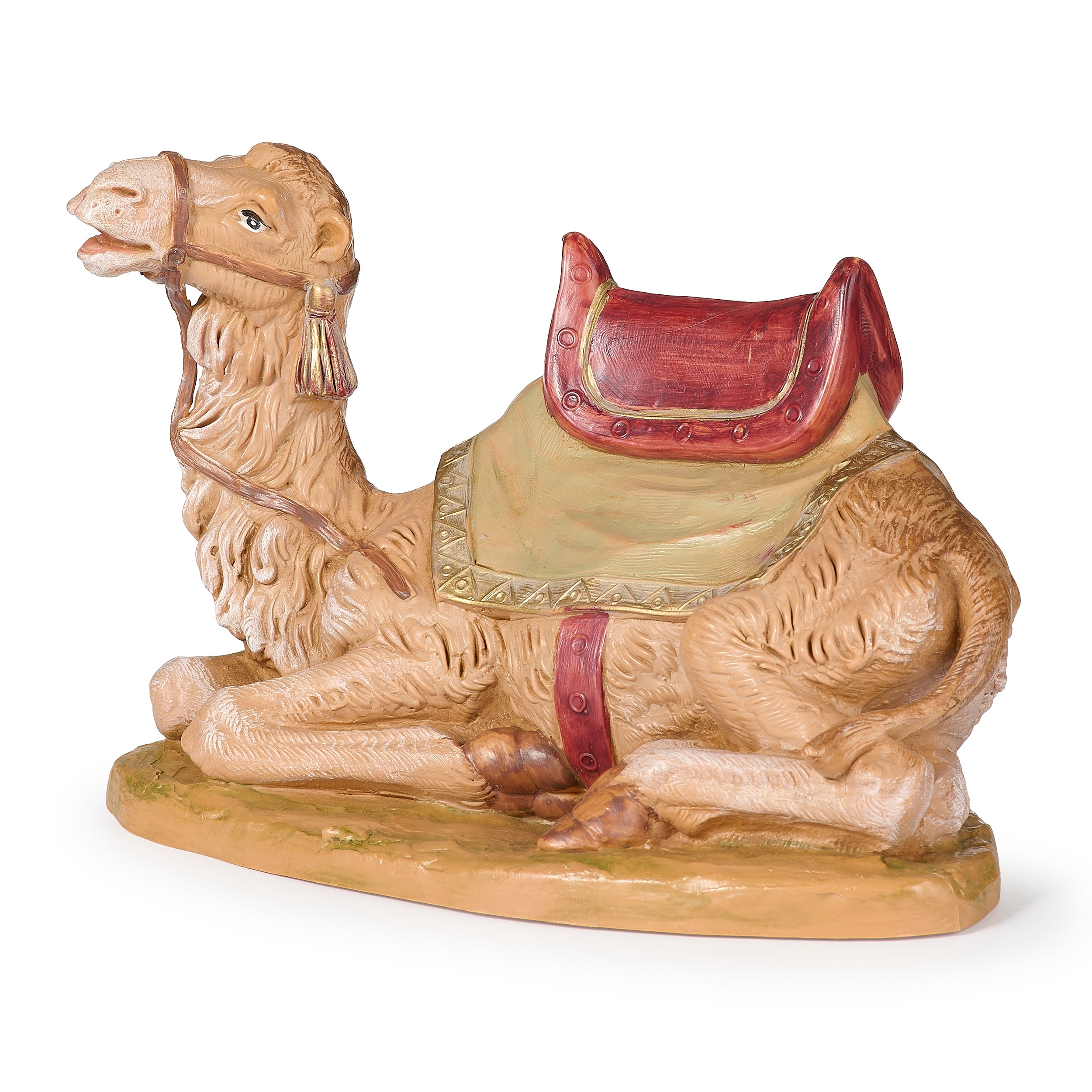 Fontanini Seated Camel with Blanket & Saddle - 7.5" Scale