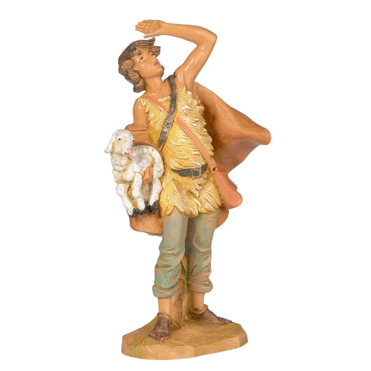 Fontanini Micah with Lamb - 7.5" Scale