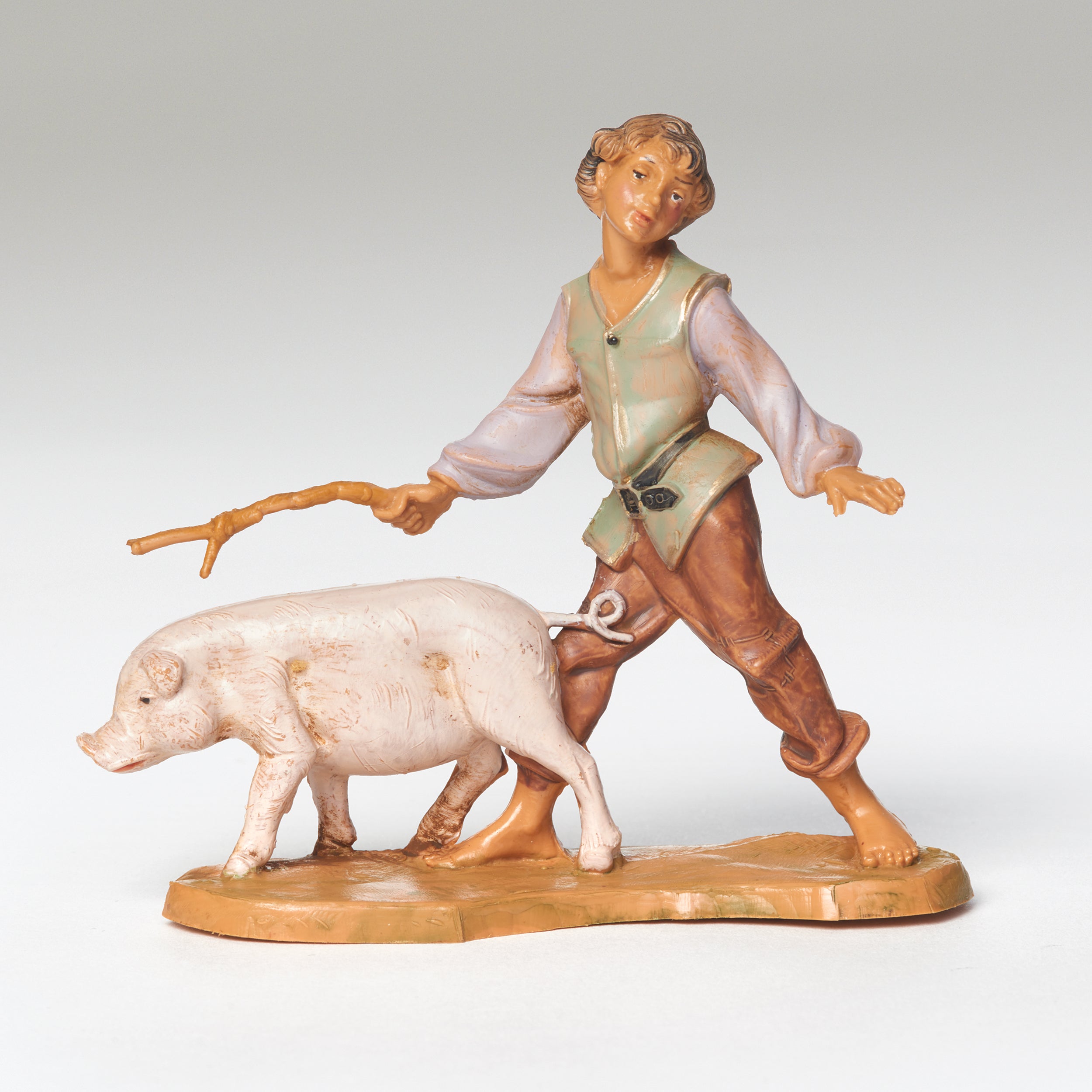 Fontanini Clement the Boy with Pig - 5" Scale