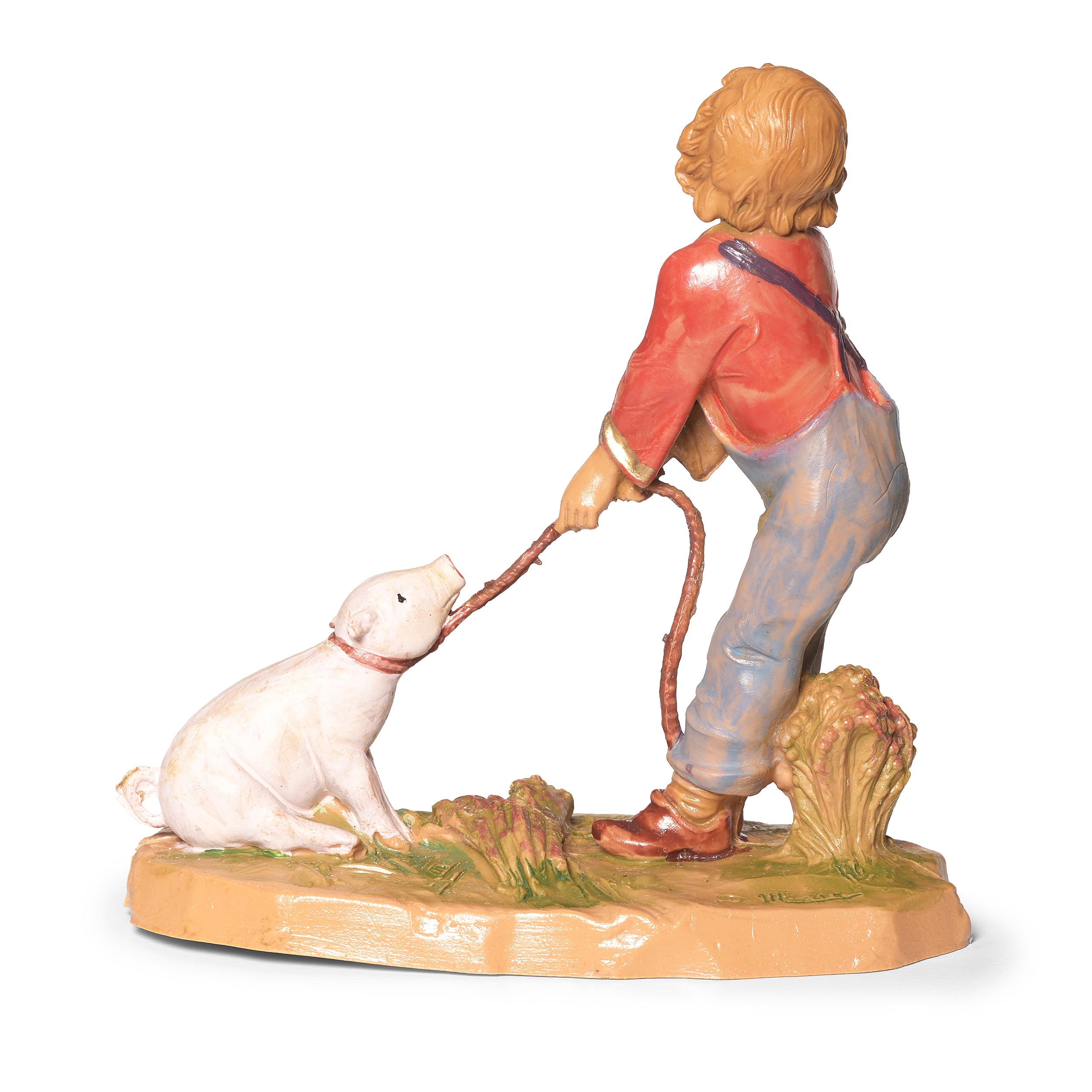 Fontanini Zeke the Boy with Pig - 5" Scale
