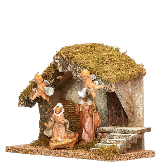 Fontanini 5-PC Lighted Wedding Nativity Set with Italian Stable - 5" Scale