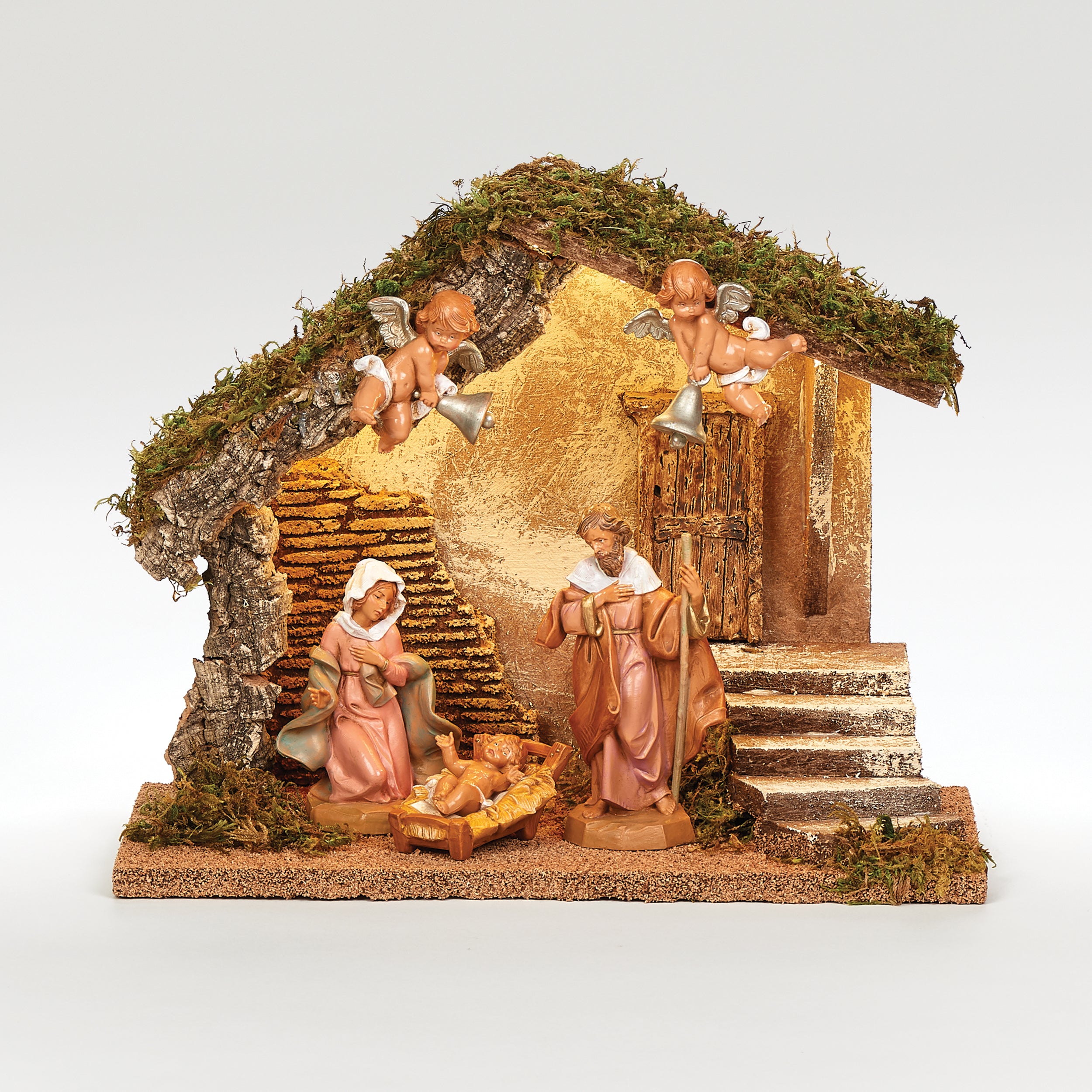 Fontanini 5-PC Lighted Wedding Nativity Set with Italian Stable - 5" Scale