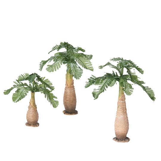 cyprus palm plant Fontanini 5 Inch Scale Palm Tree Set of 3