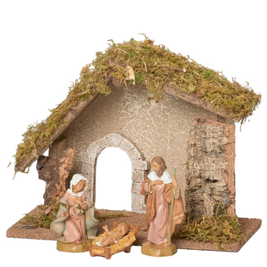 Fontanini 3-PC Nativity Starter Set with Italian Stable - 5" Scale