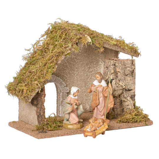 Fontanini 3-PC Nativity Starter Set with Italian Stable - 5" Scale