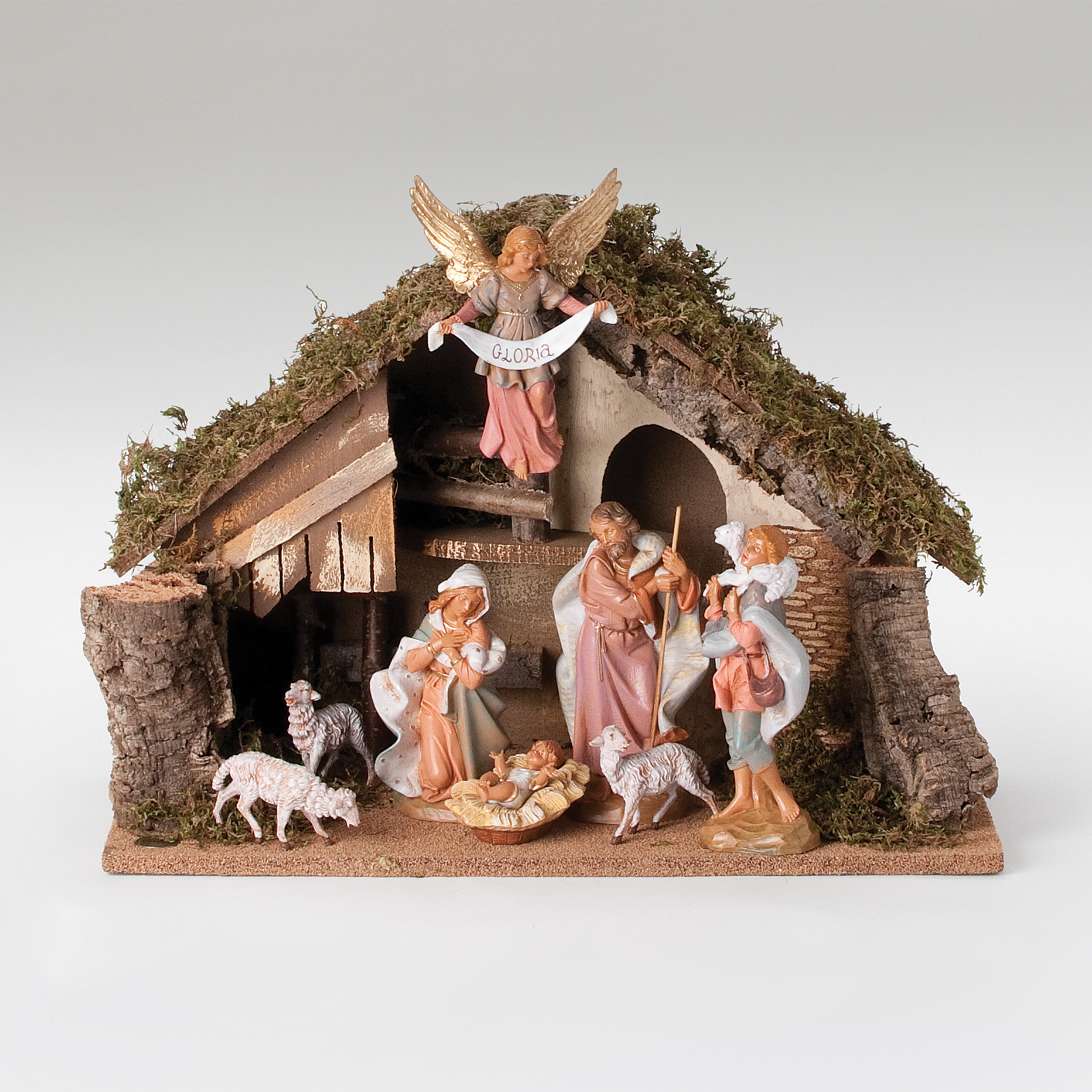 Fontanini 8-PC Nativity Set with Italian Stable - 7.5" Scale