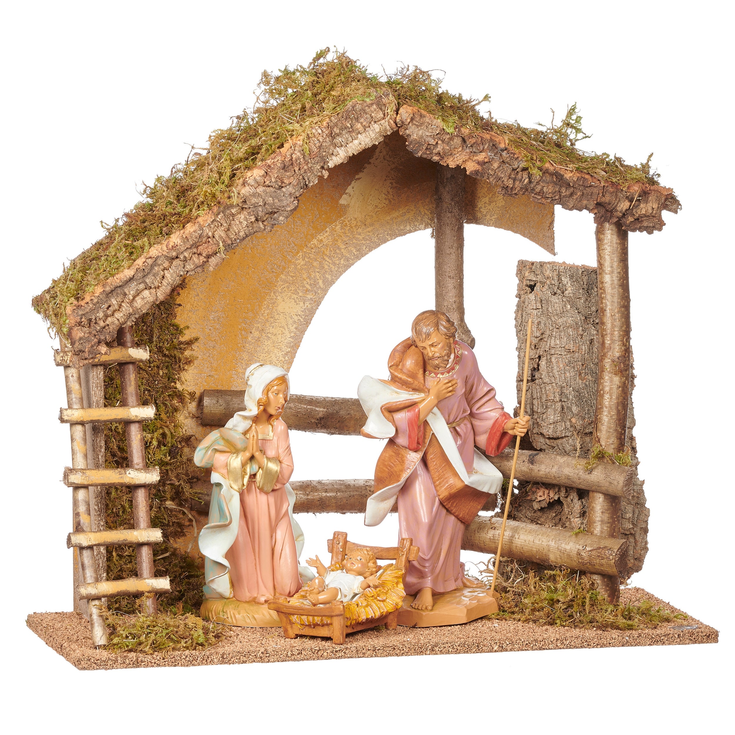 Fontanini 3-PC Lighted Nativity Set with Italian Stable - 12" Scale