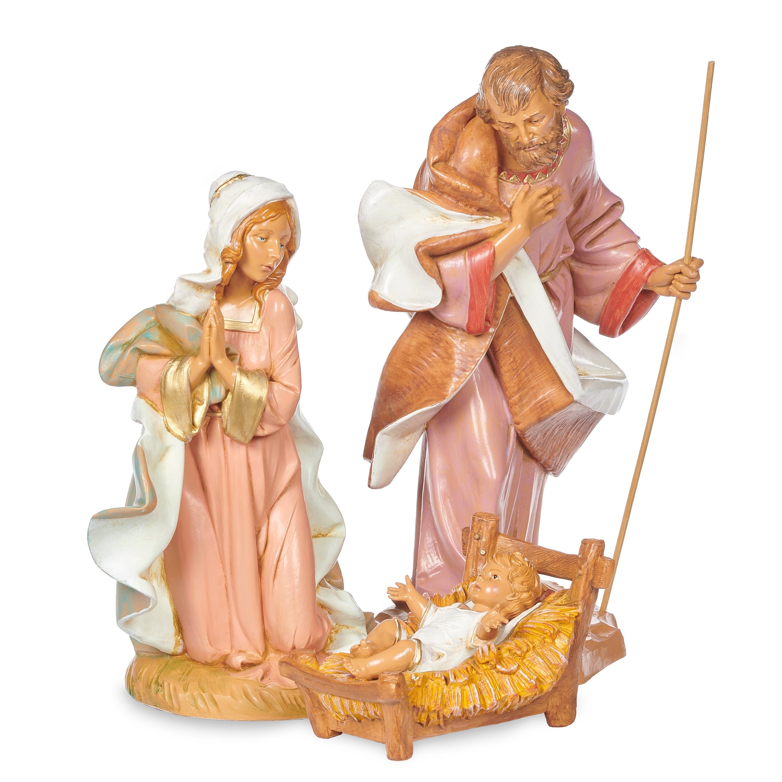 Fontanini 3-PC Lighted Nativity Set with Italian Stable - 12" Scale