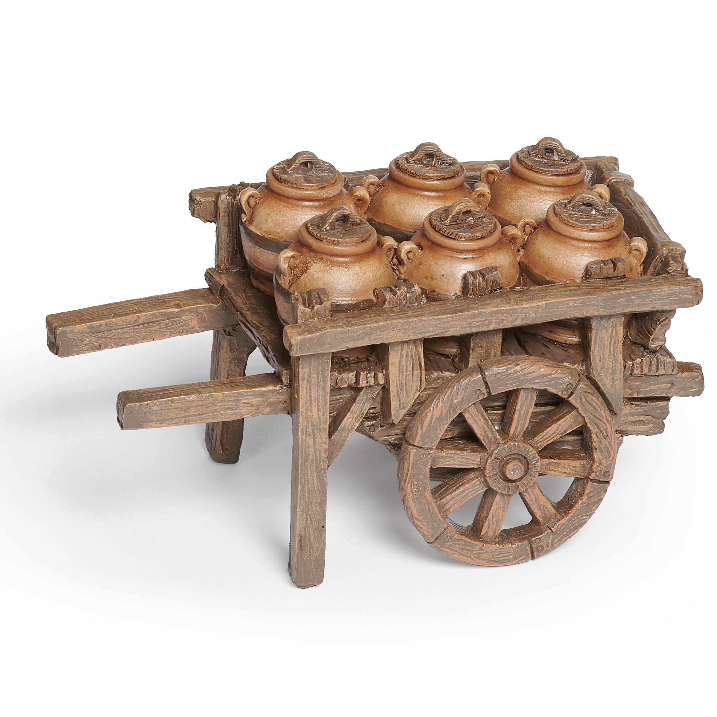 Fontanini Cart with Pots - 5" Scale