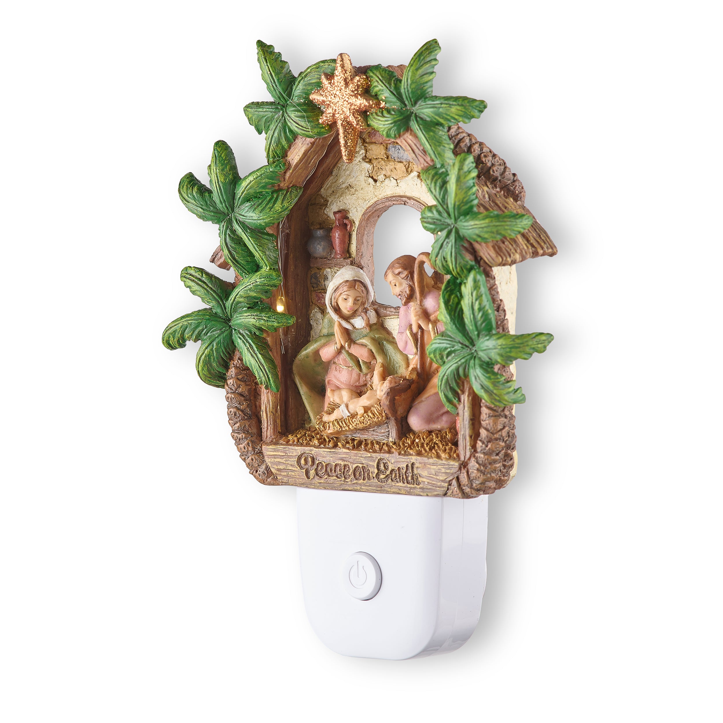 Fontanini Holy Family with Palms Night-Light