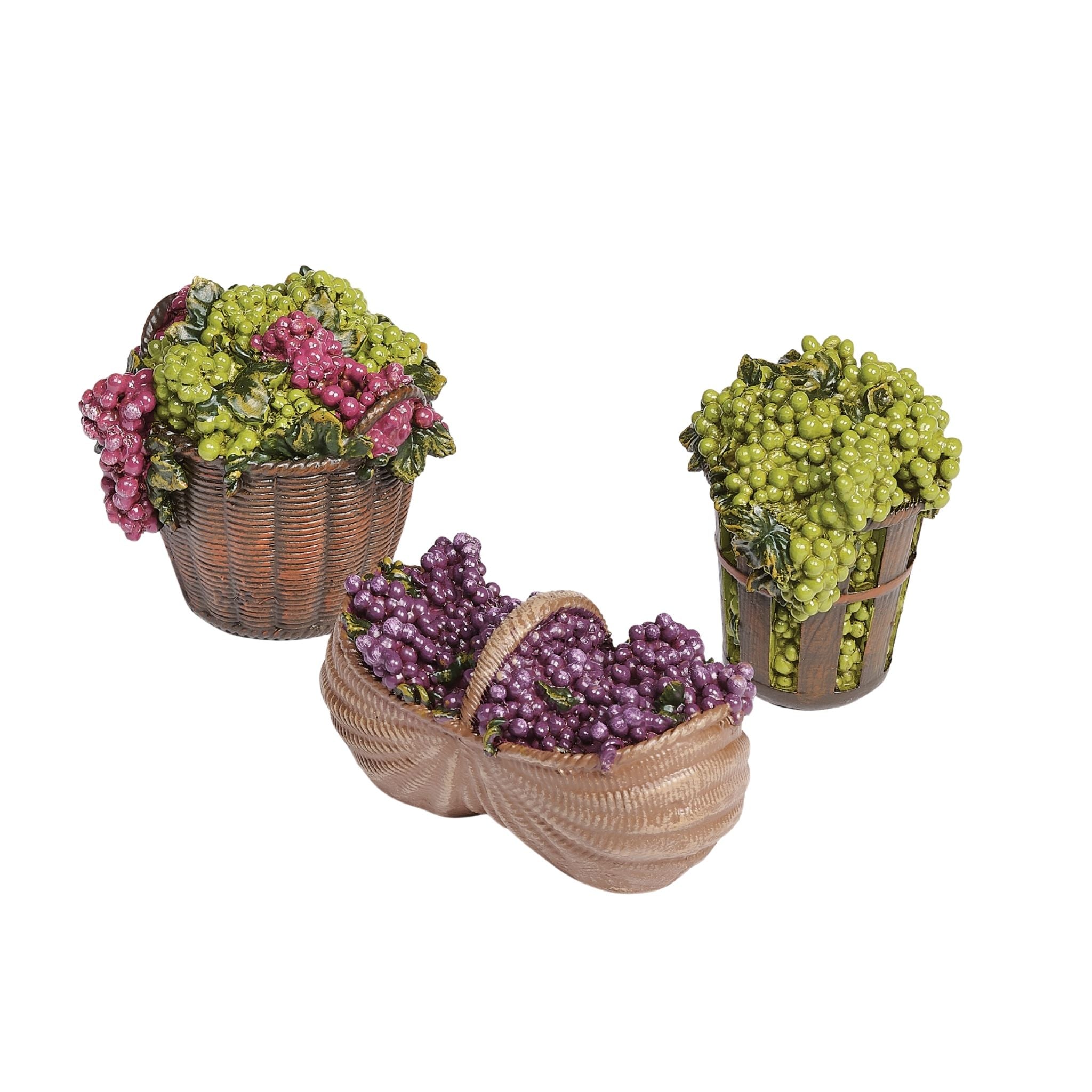 Fontanini Grape Basket Set – 5" Scale