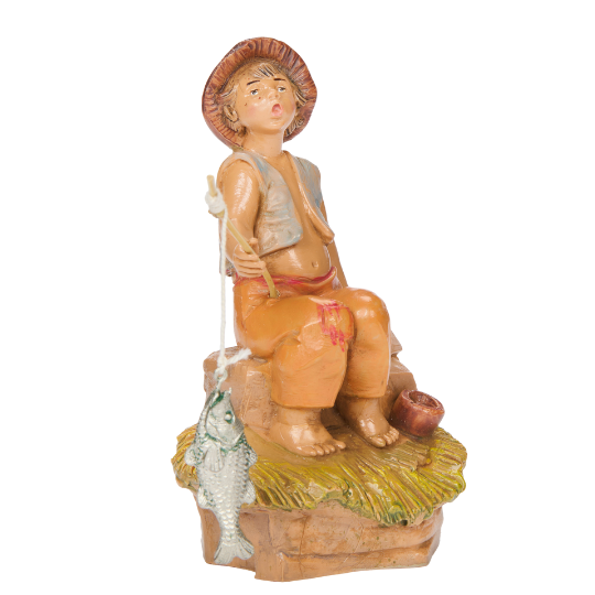 Fontanini Jada the Fishing Boy - 5" Scale