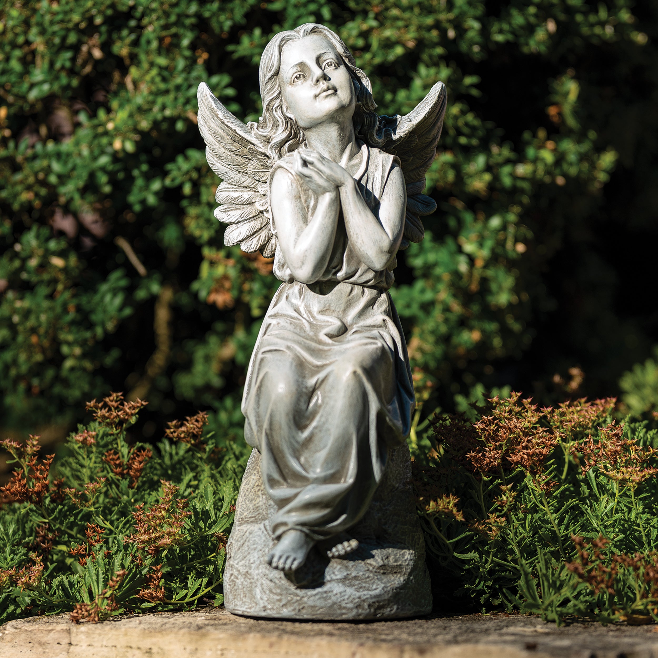 Joseph's Studio Sitting Angel Garden Statue