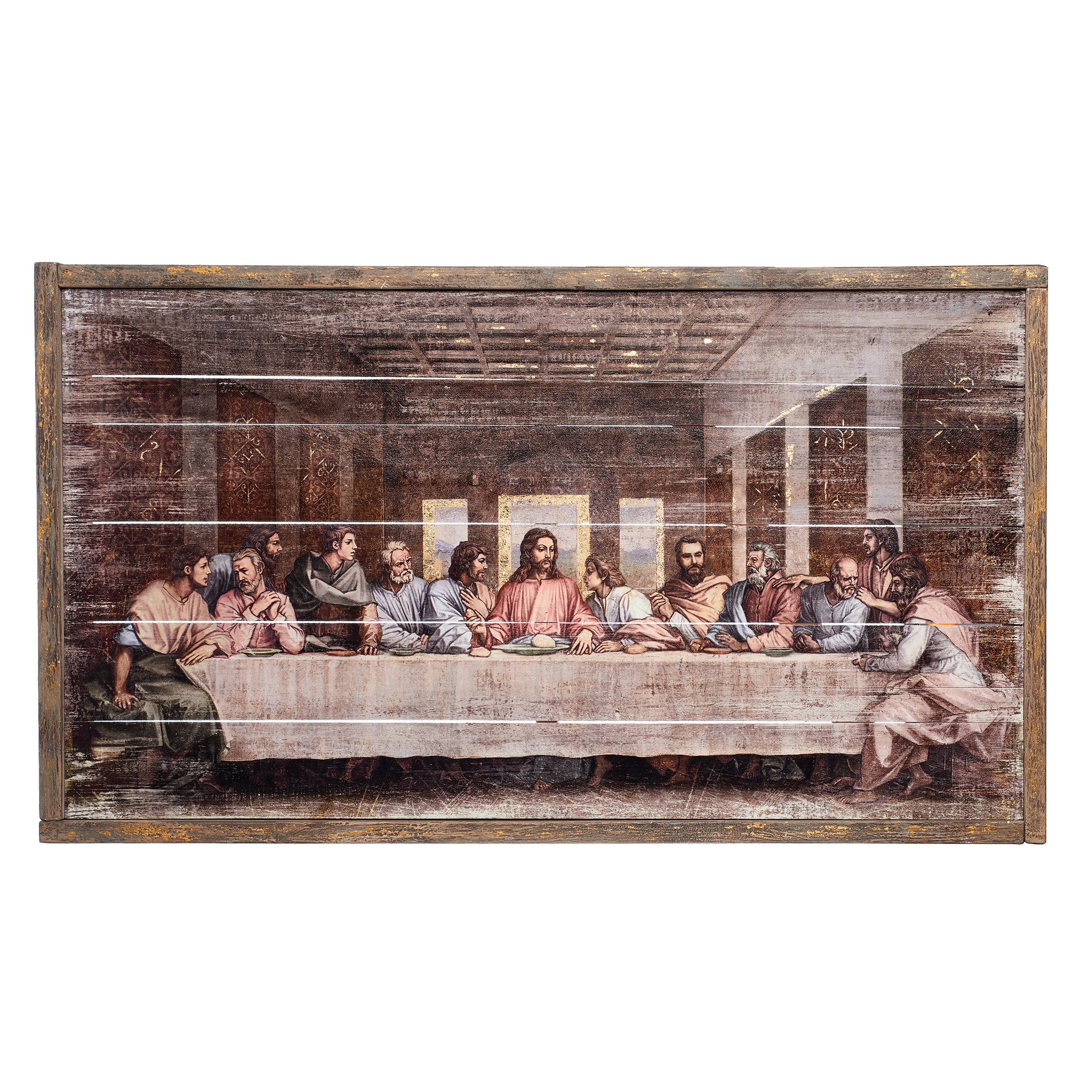 Joseph's Studio The Last Supper Framed Panel with Leafing