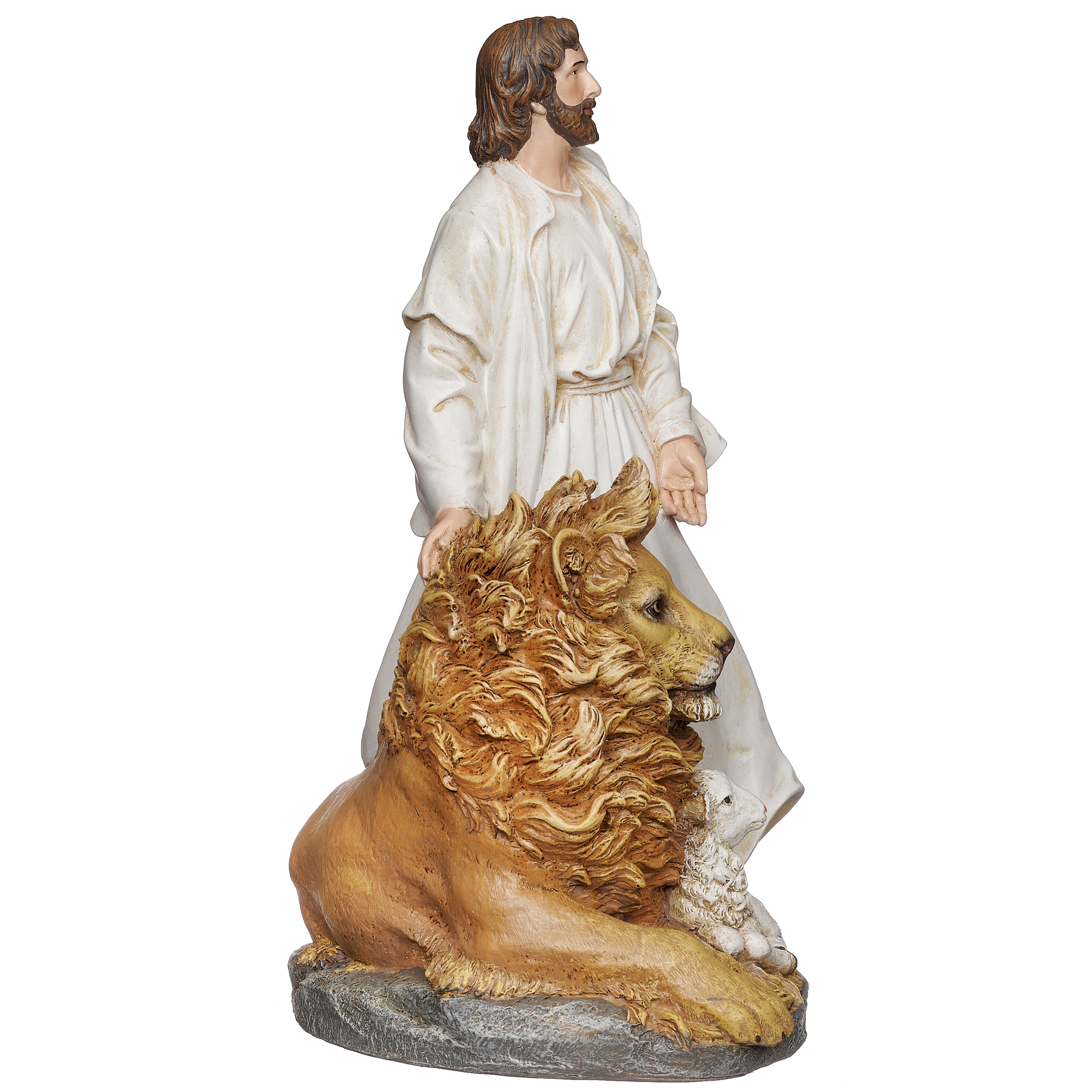 Joseph's Studio Jesus with Lion & Lamb Figure - Life of Christ