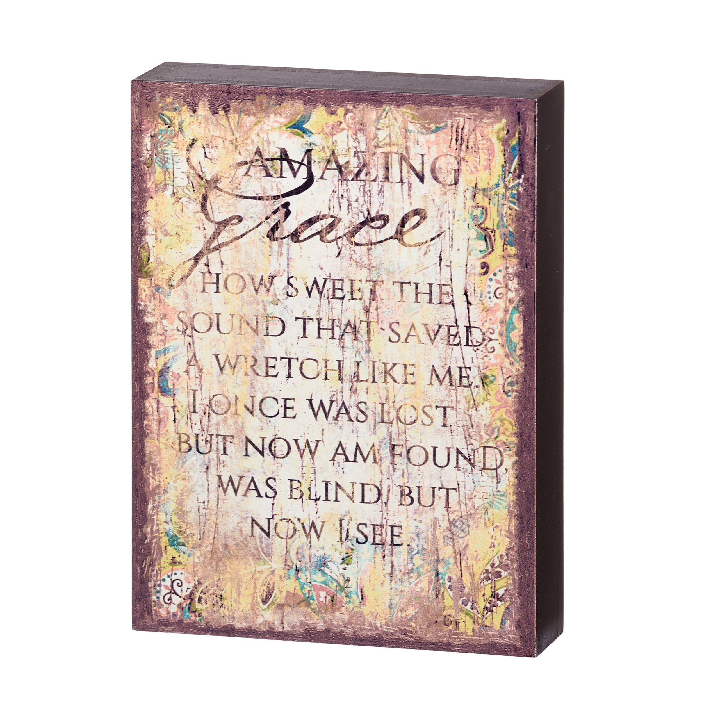 Joseph's Studio Elegant Uplifting Amazing Grace Plaque