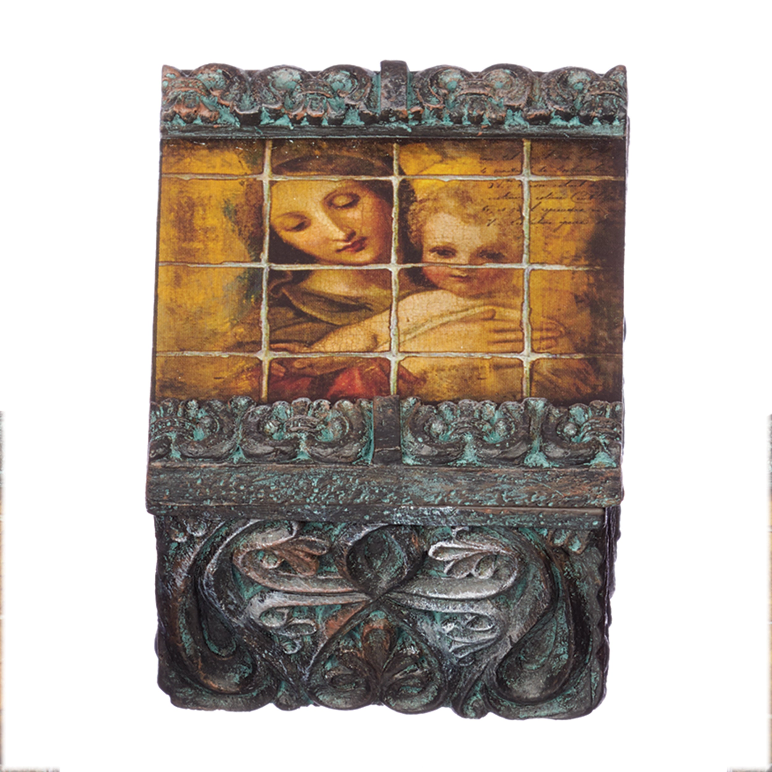 Joseph’s Studio Tile Art Madonna & Child Keepsake Box