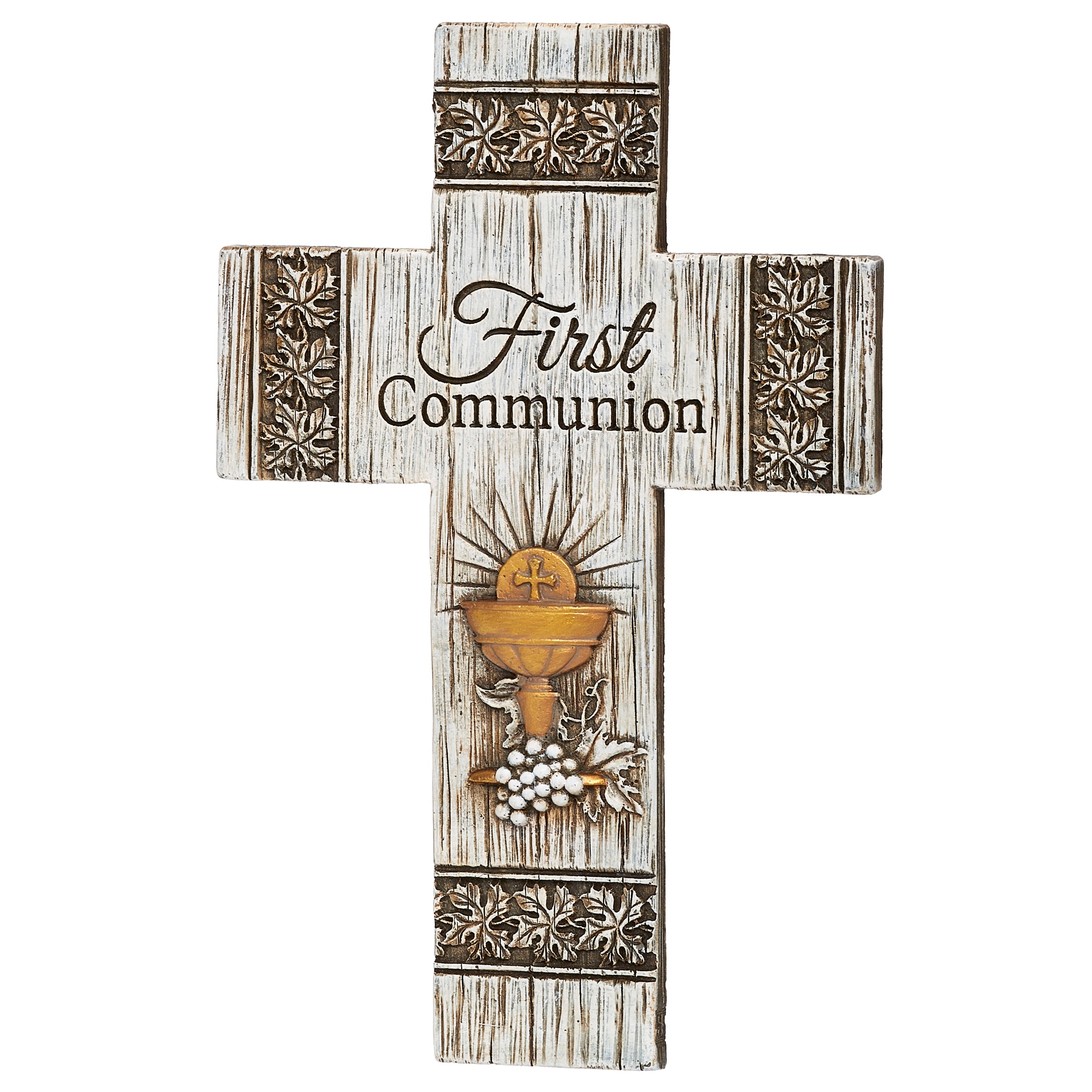 Joseph's Studio Distressed First Communion Wall Cross