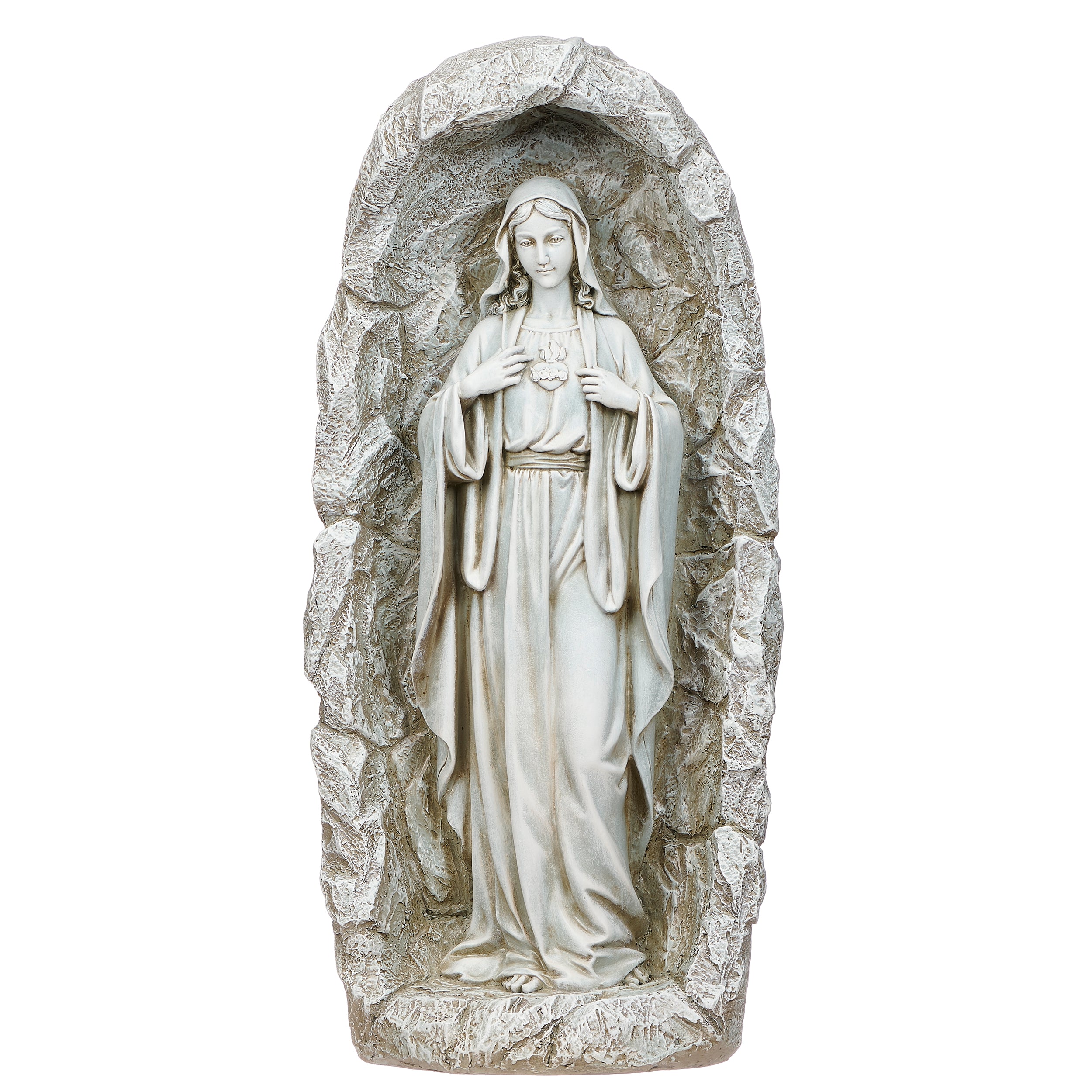 Joseph's Studio Solar Immaculate Heart Garden Statue