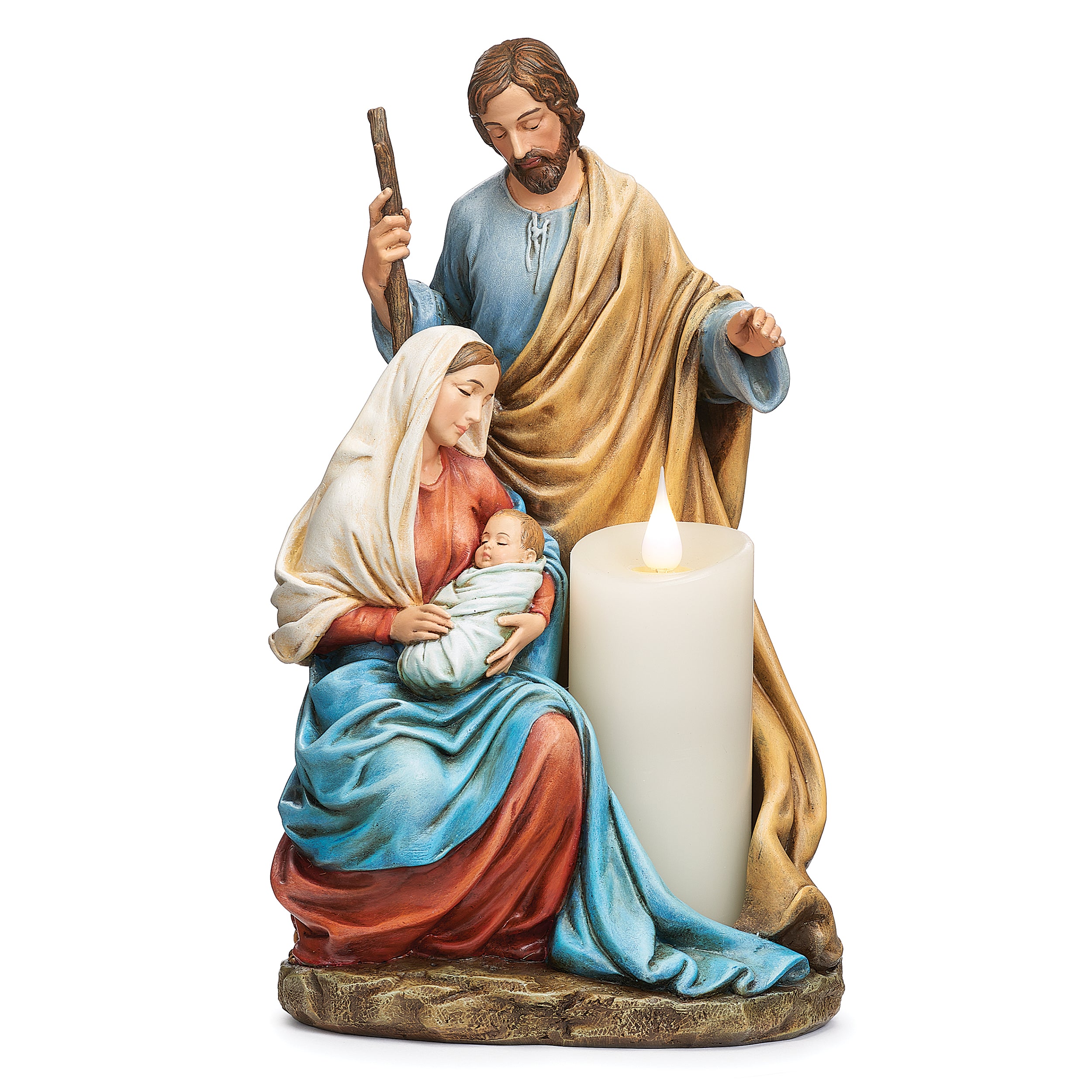 Joseph's Studio Holy Family Figure Candle Holder - Renaissance Collection