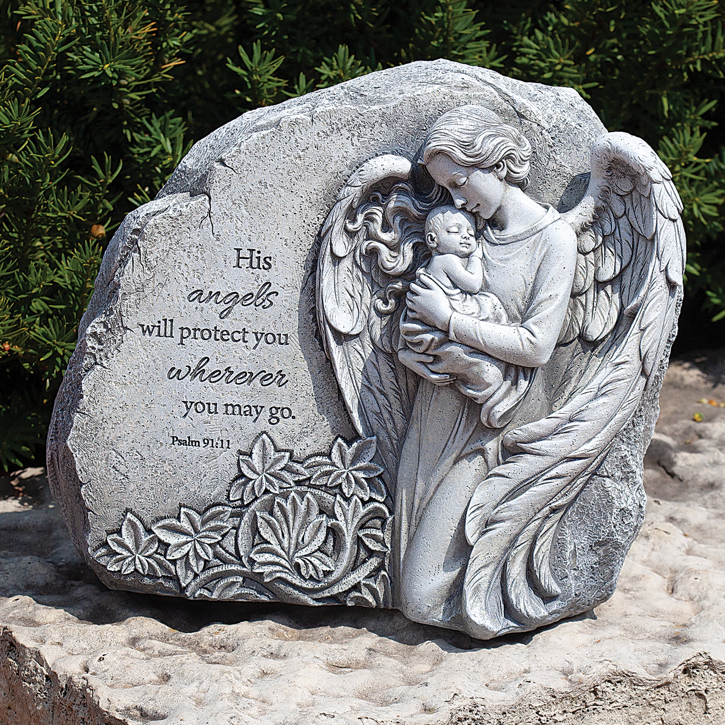Joseph's Studio Guardian Angel Garden Stone