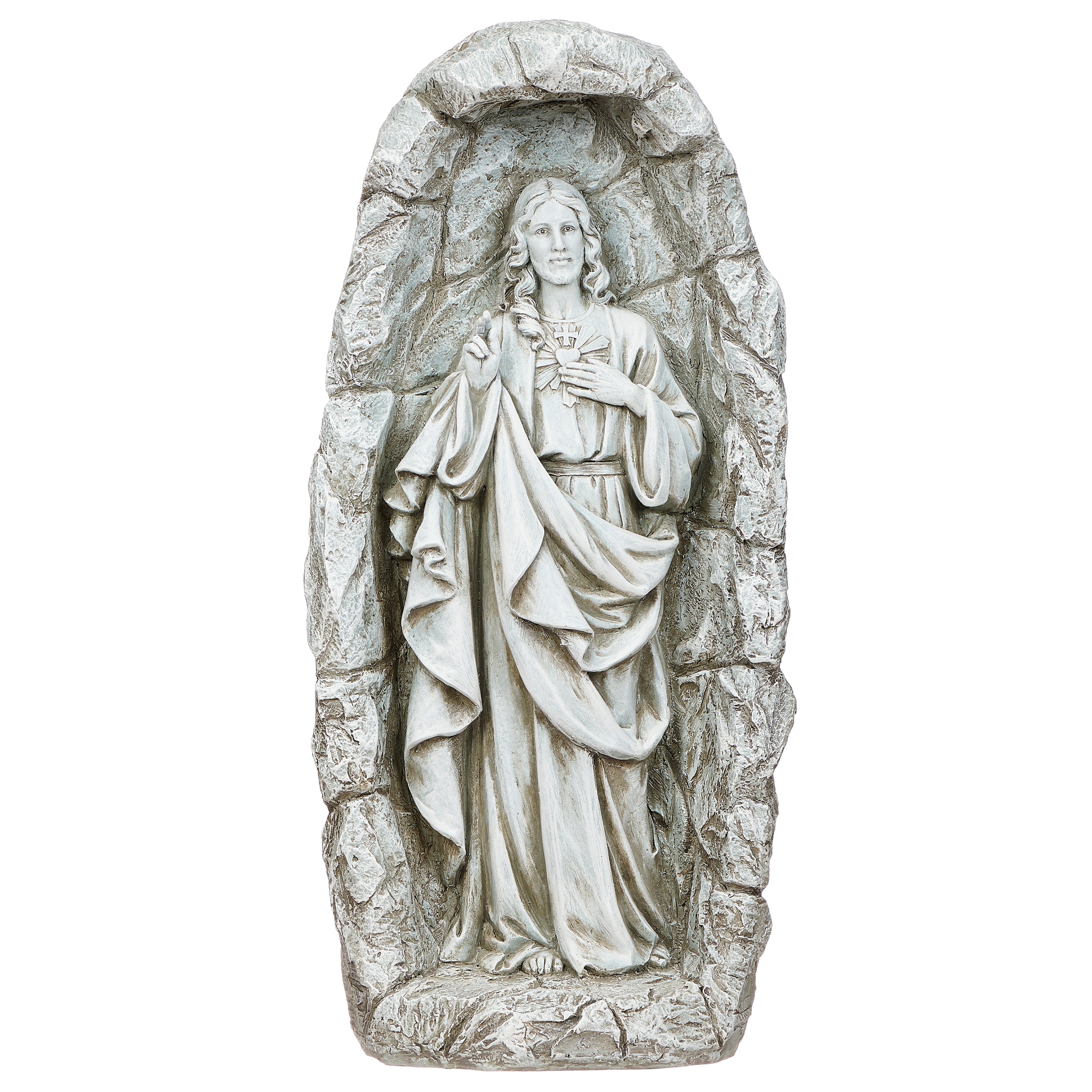 Joseph’s Studio Solar Sacred Heart Grotto Garden Statue