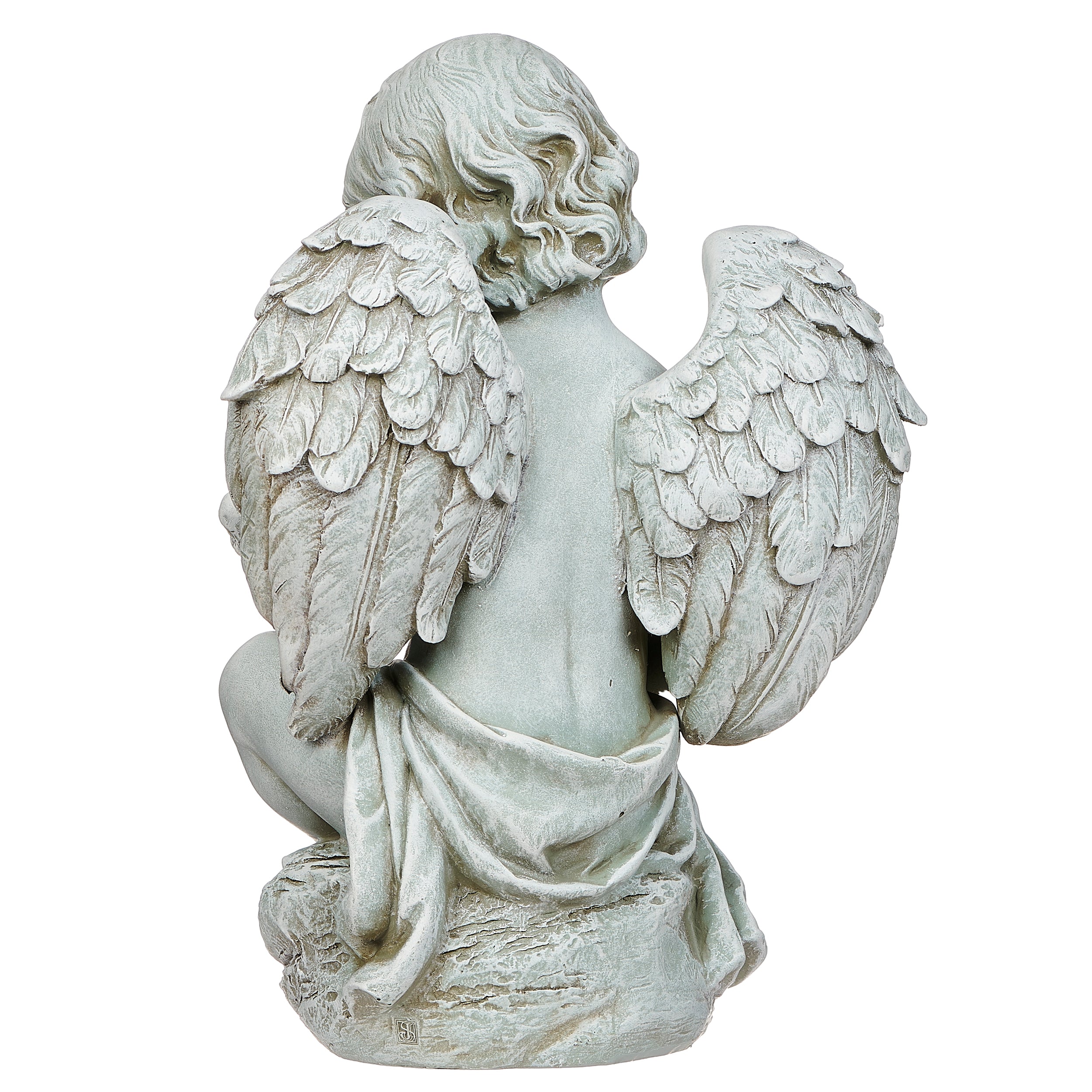 Joseph's Studio Cherub with Puppy Garden Statue