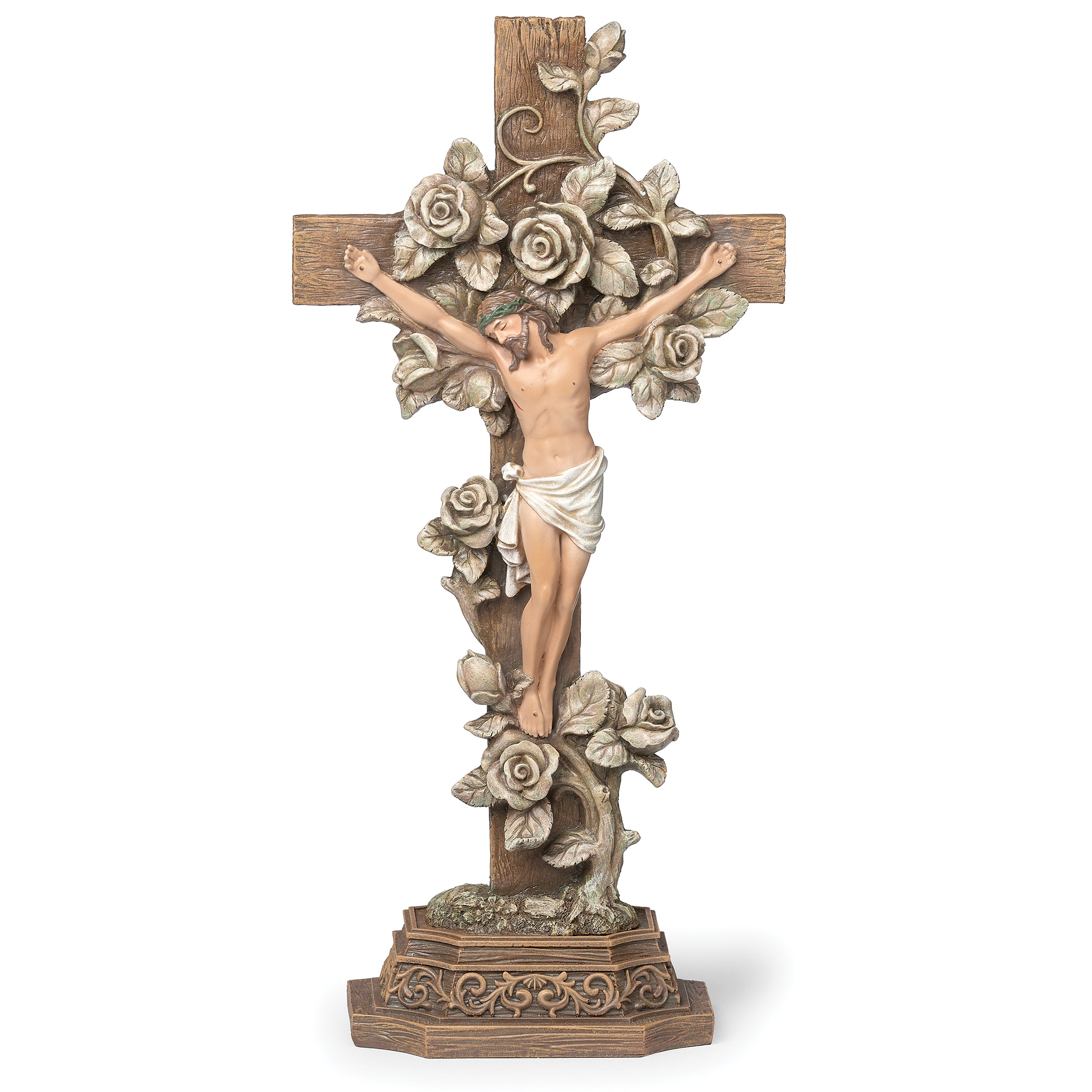 Joseph's Studio Standing Rose Crucifix