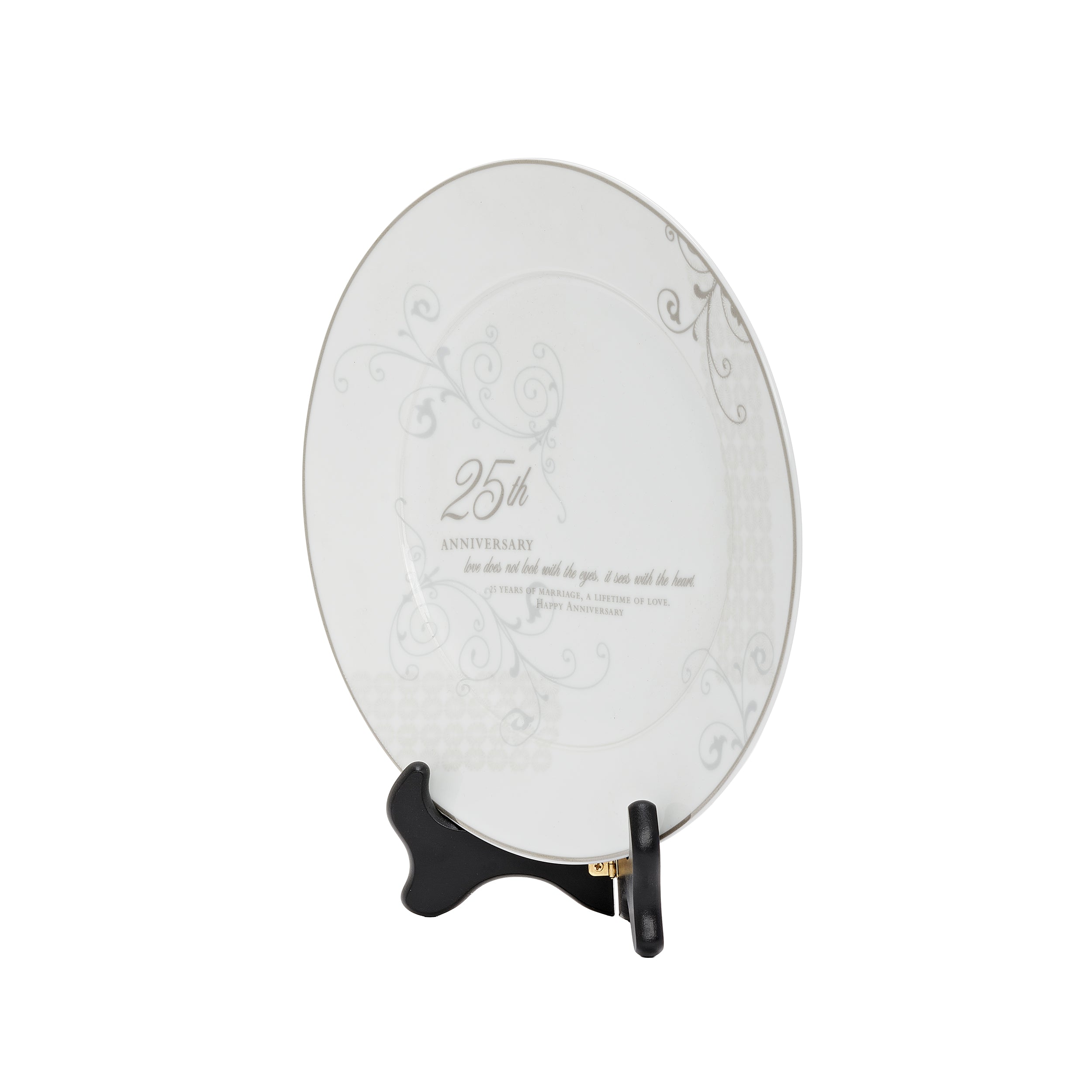 25th anniversary plate