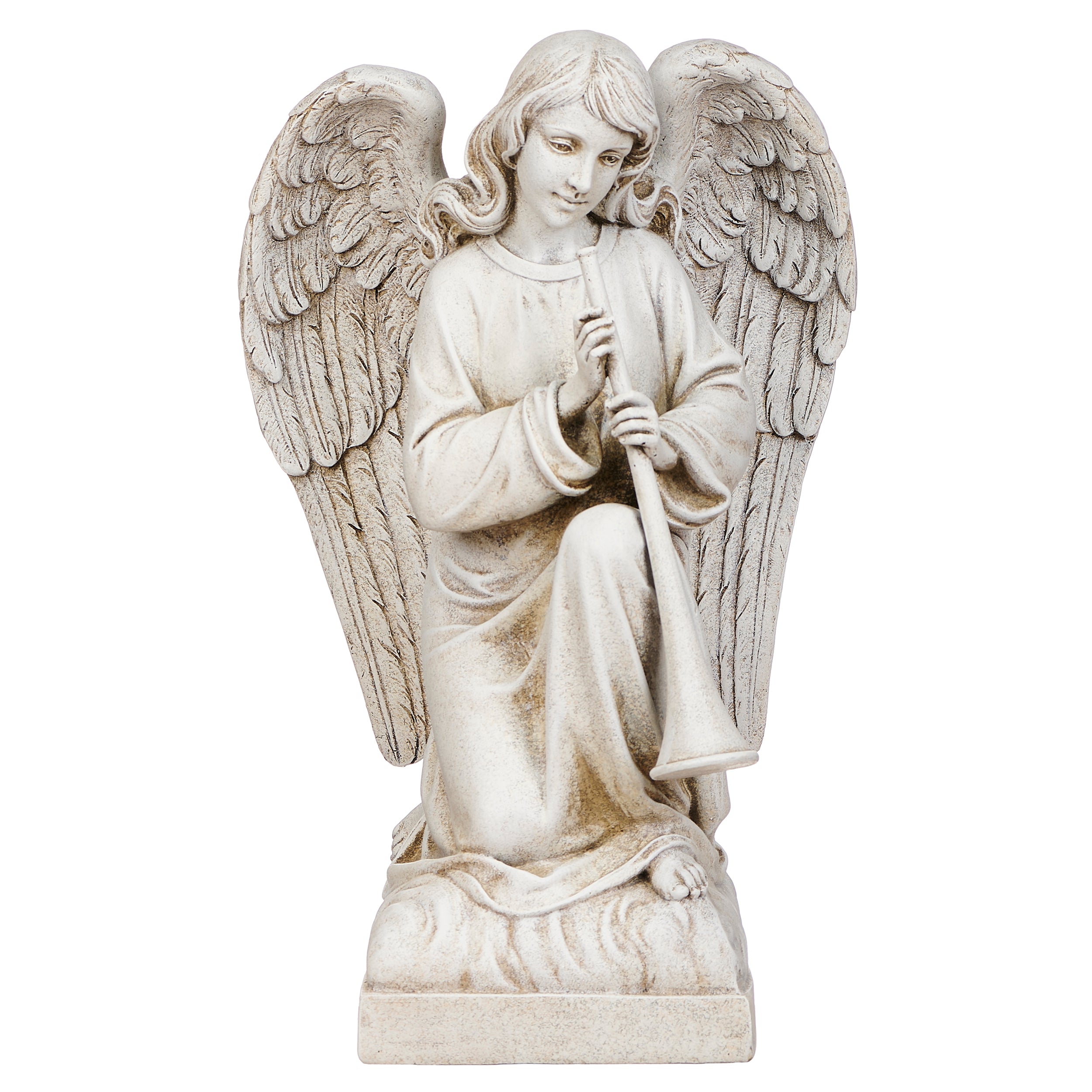 Joseph's Studio Angel With Trumpet Garden Statue
