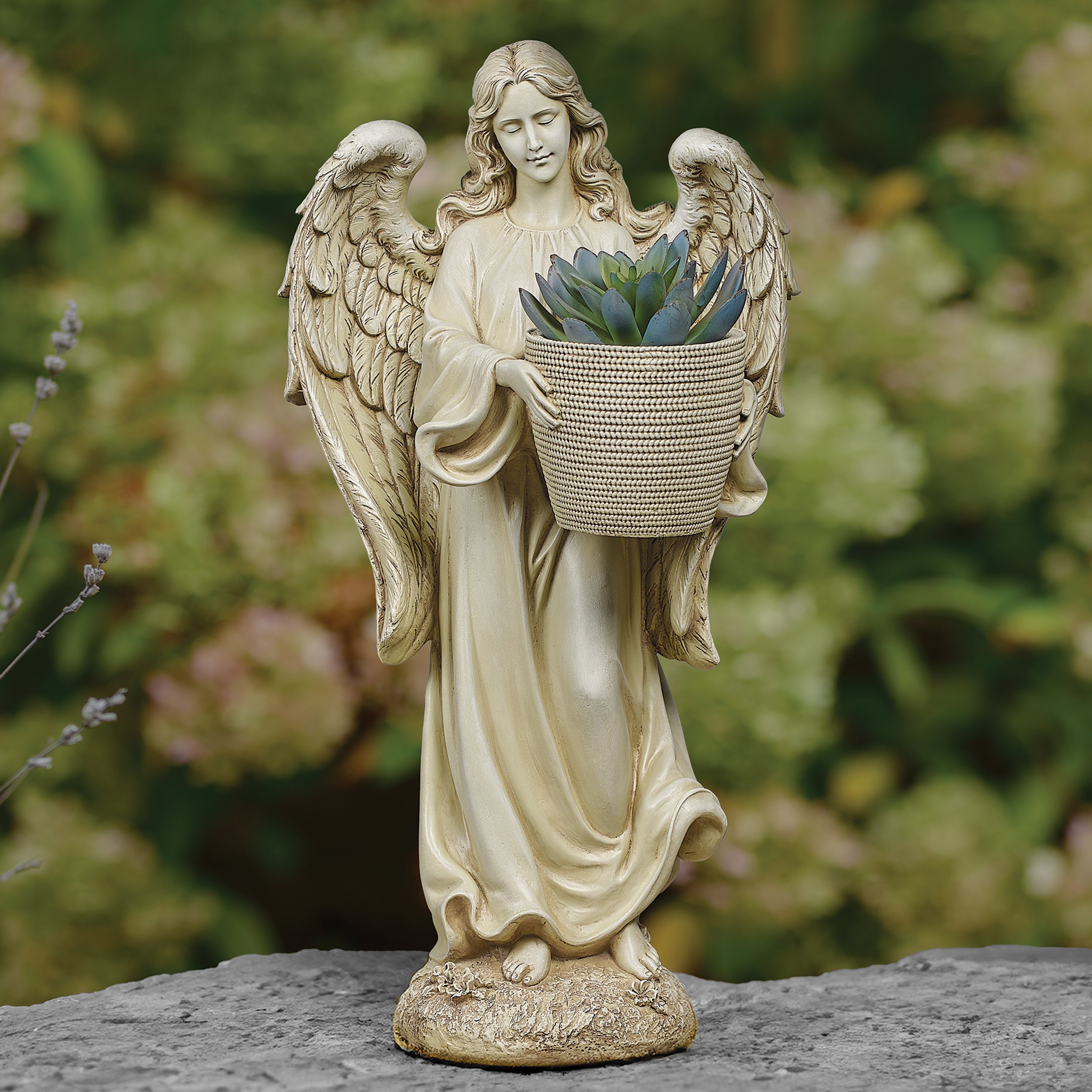 Joseph's Studio Standing Angel Planter