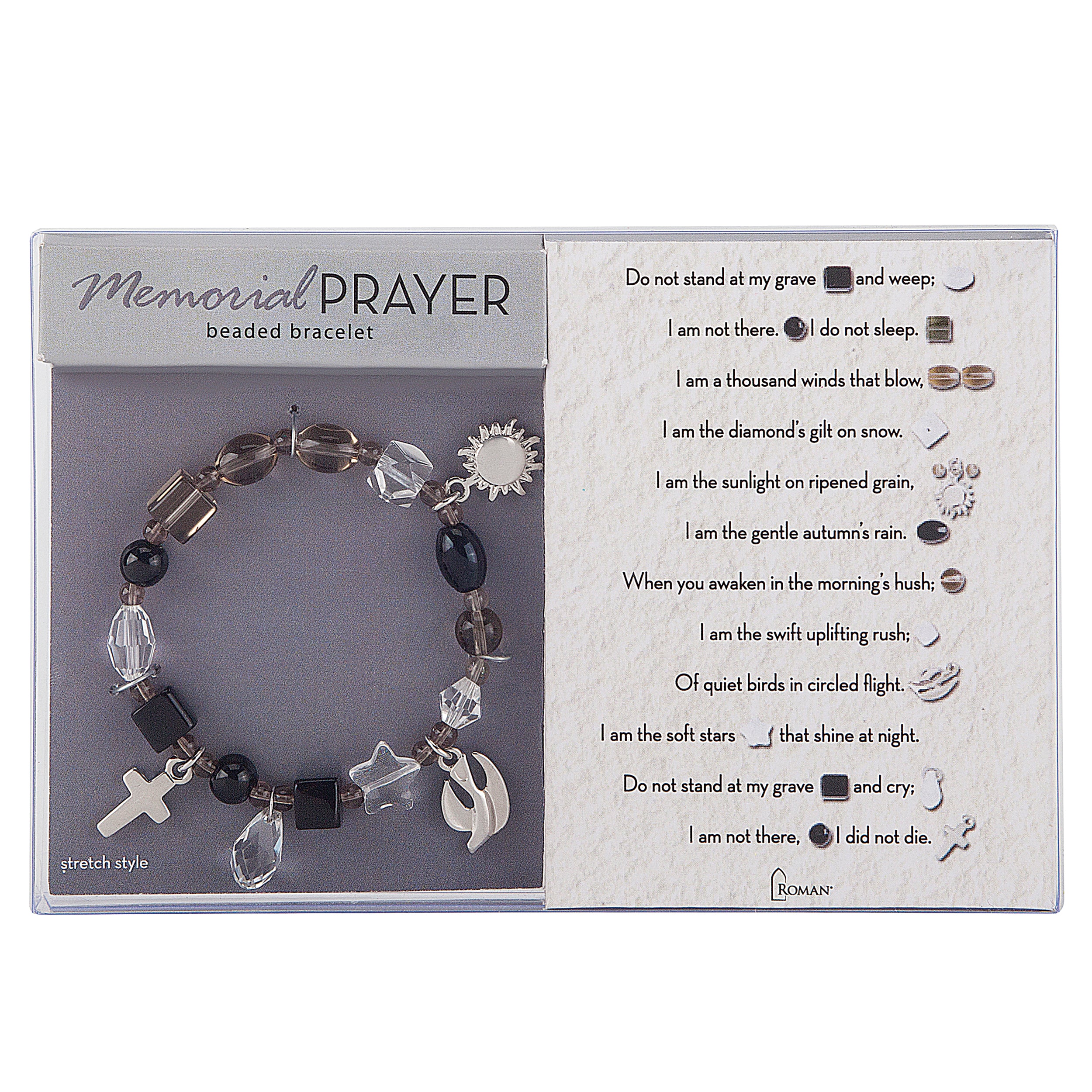Memorial Story Bracelet with Crystal Beads & Charms