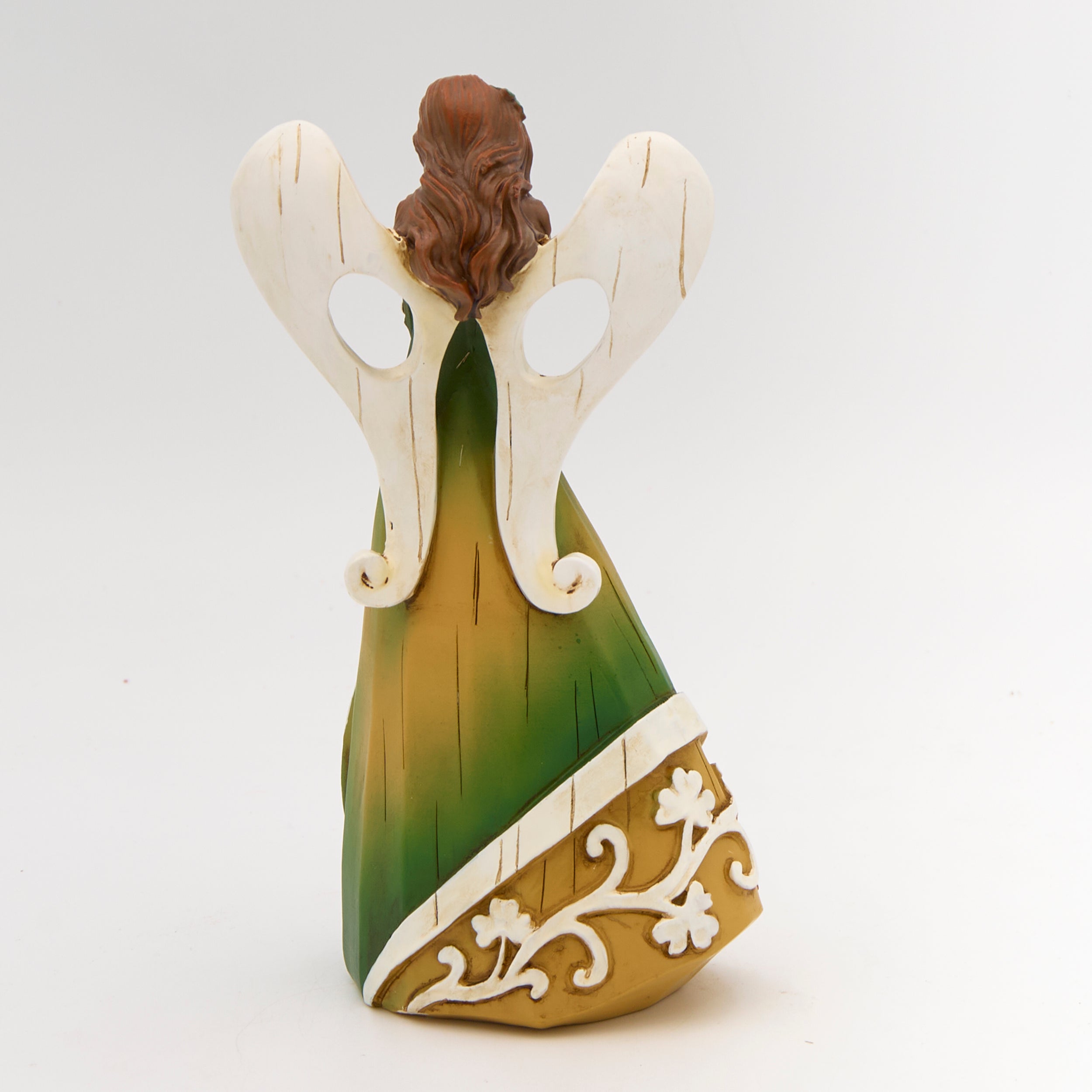 Woodcut Irish Angel Figure