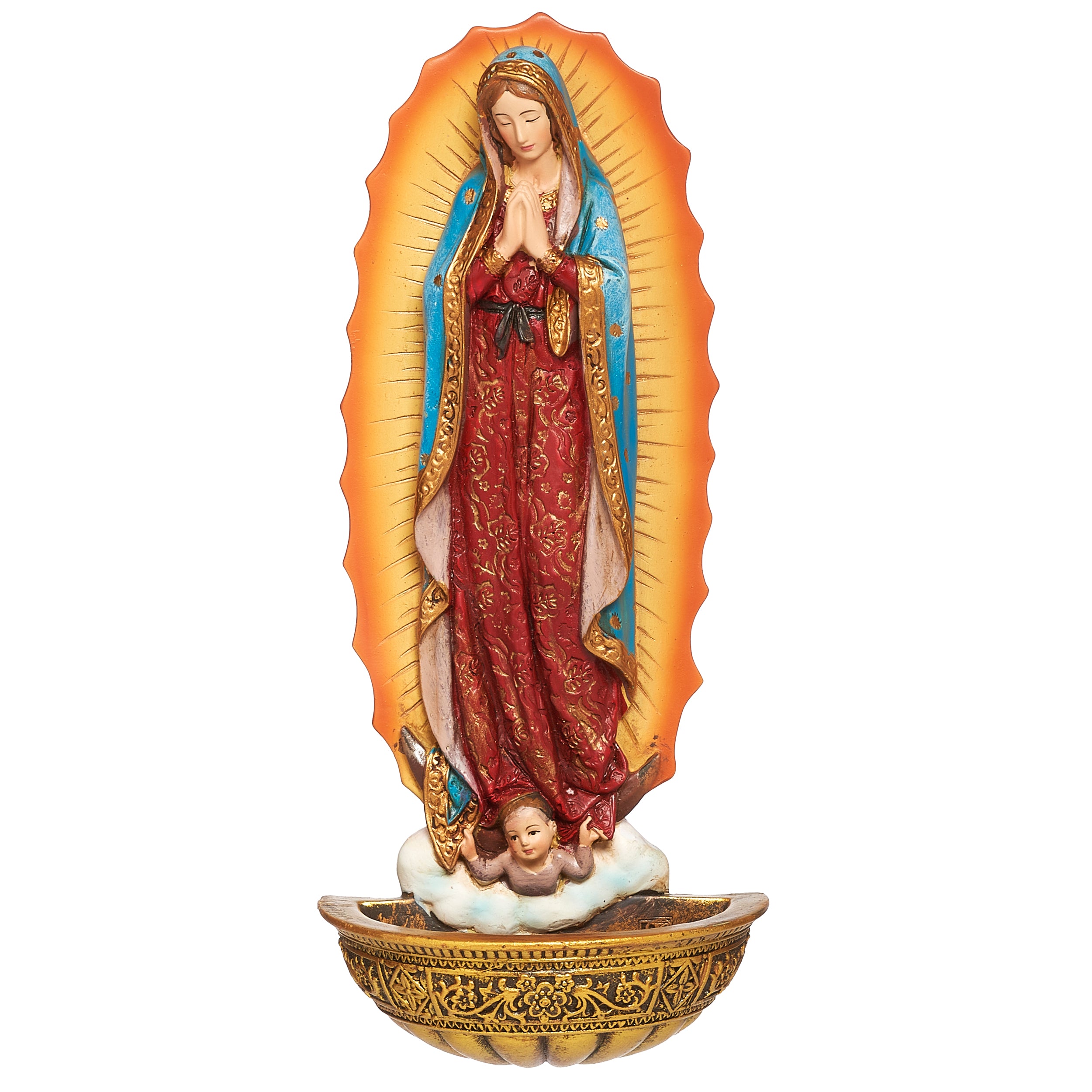 Joseph's Studio Our Lady of Guadalupe Water Font – Renaissance Collection