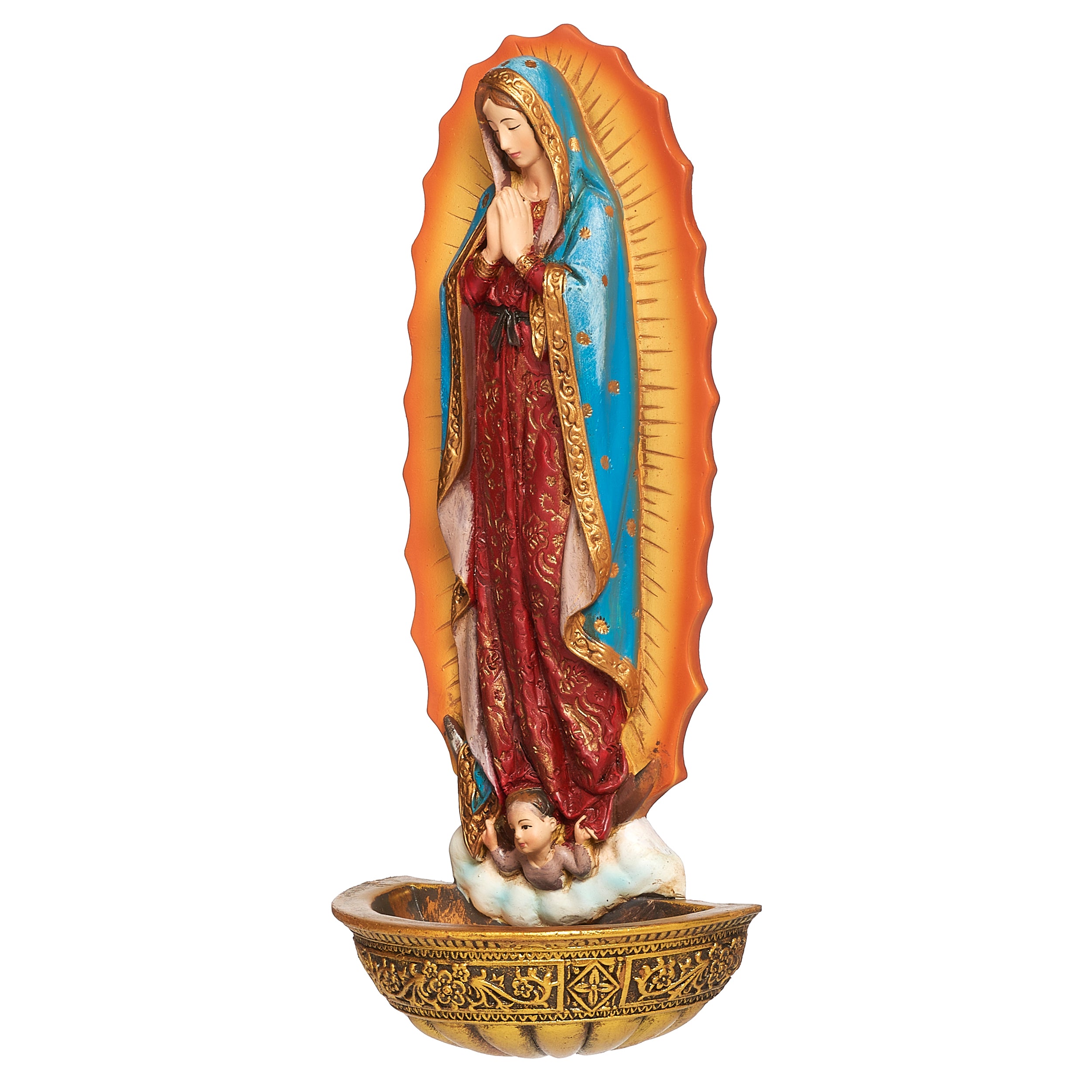 Joseph's Studio Our Lady of Guadalupe Water Font – Renaissance Collection
