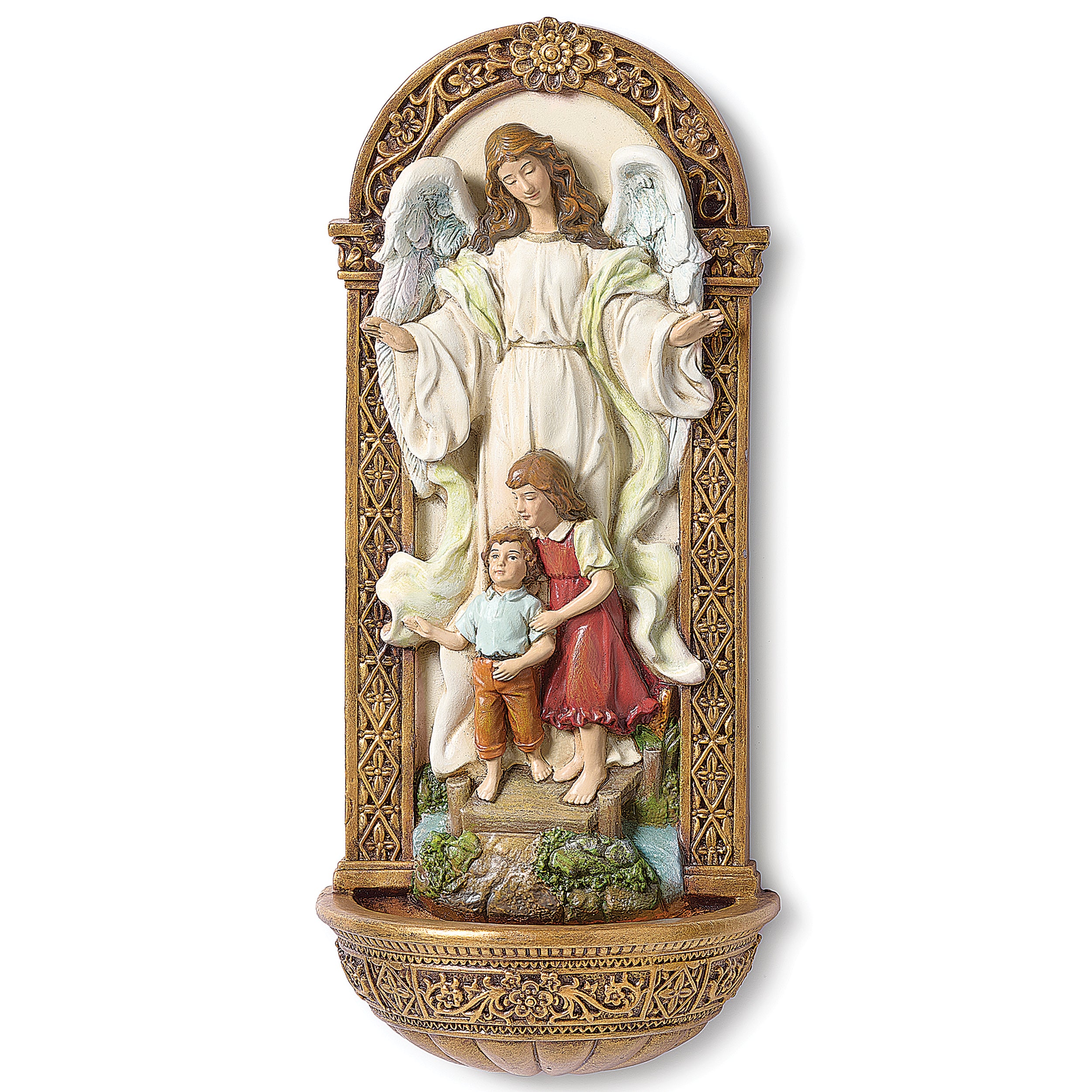 Joseph's Studio Guardian Angel Holy Water Font - Renaissance Collection