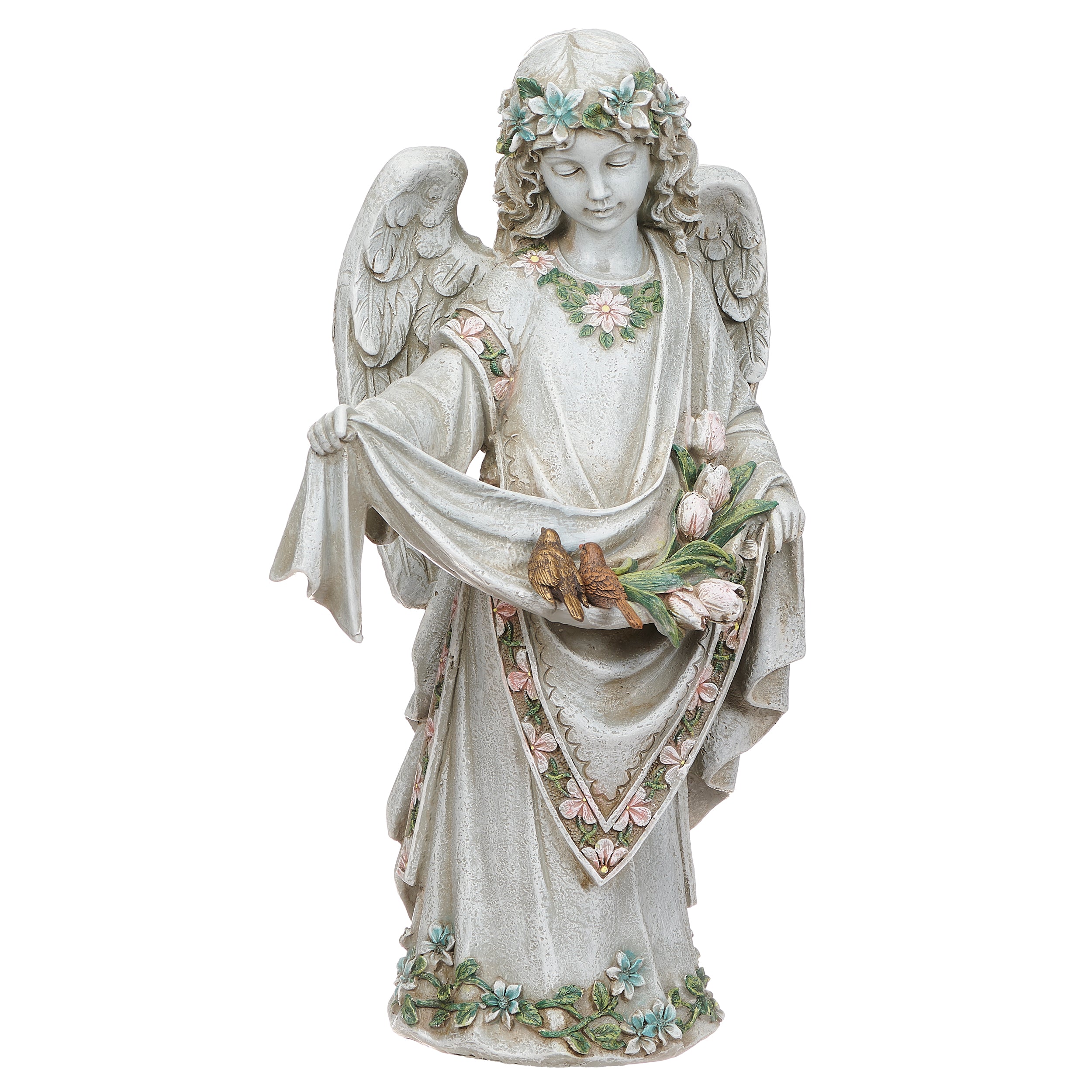 Joseph's Studio Angel with Birds Bird Feeder