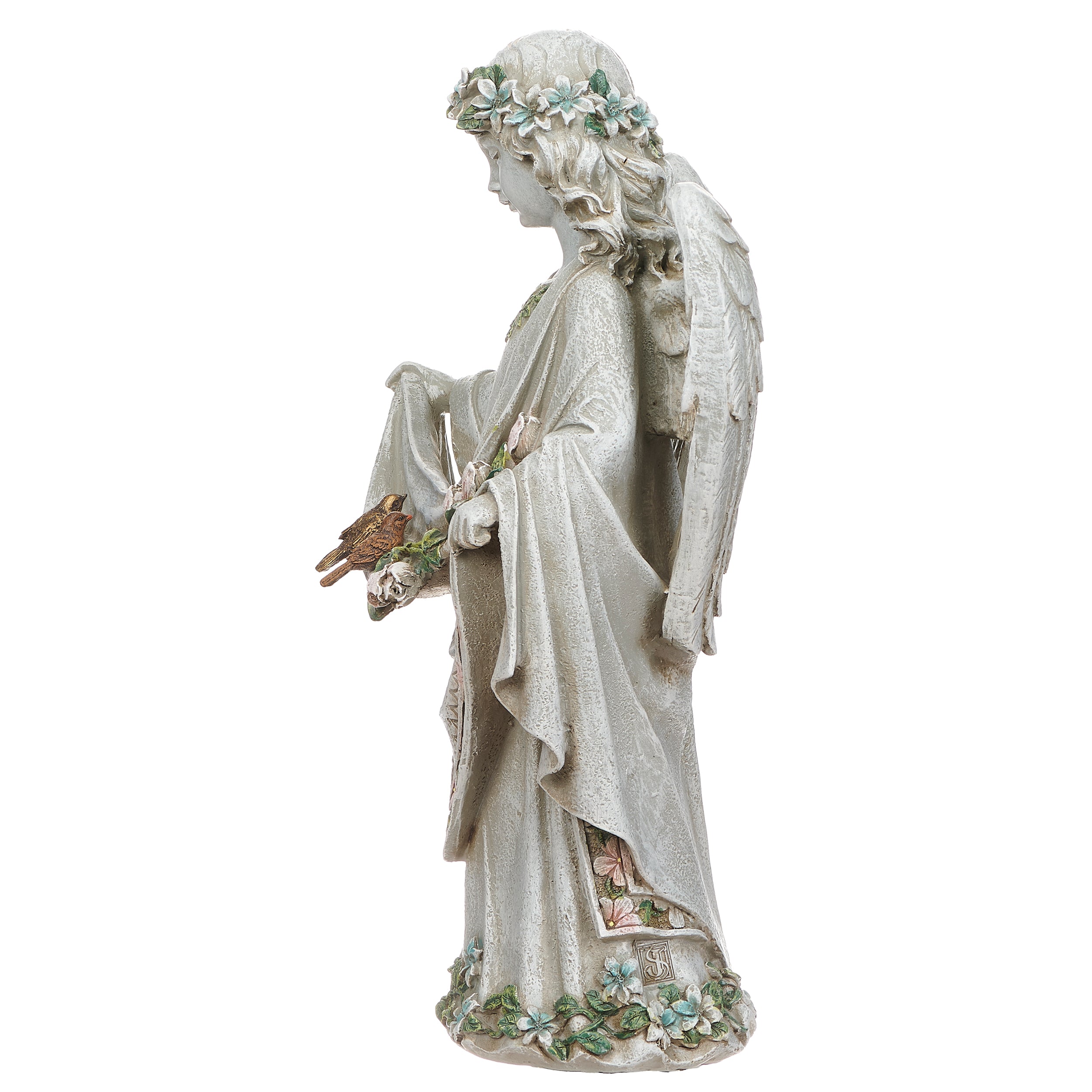 Joseph's Studio Angel with Birds Bird Feeder